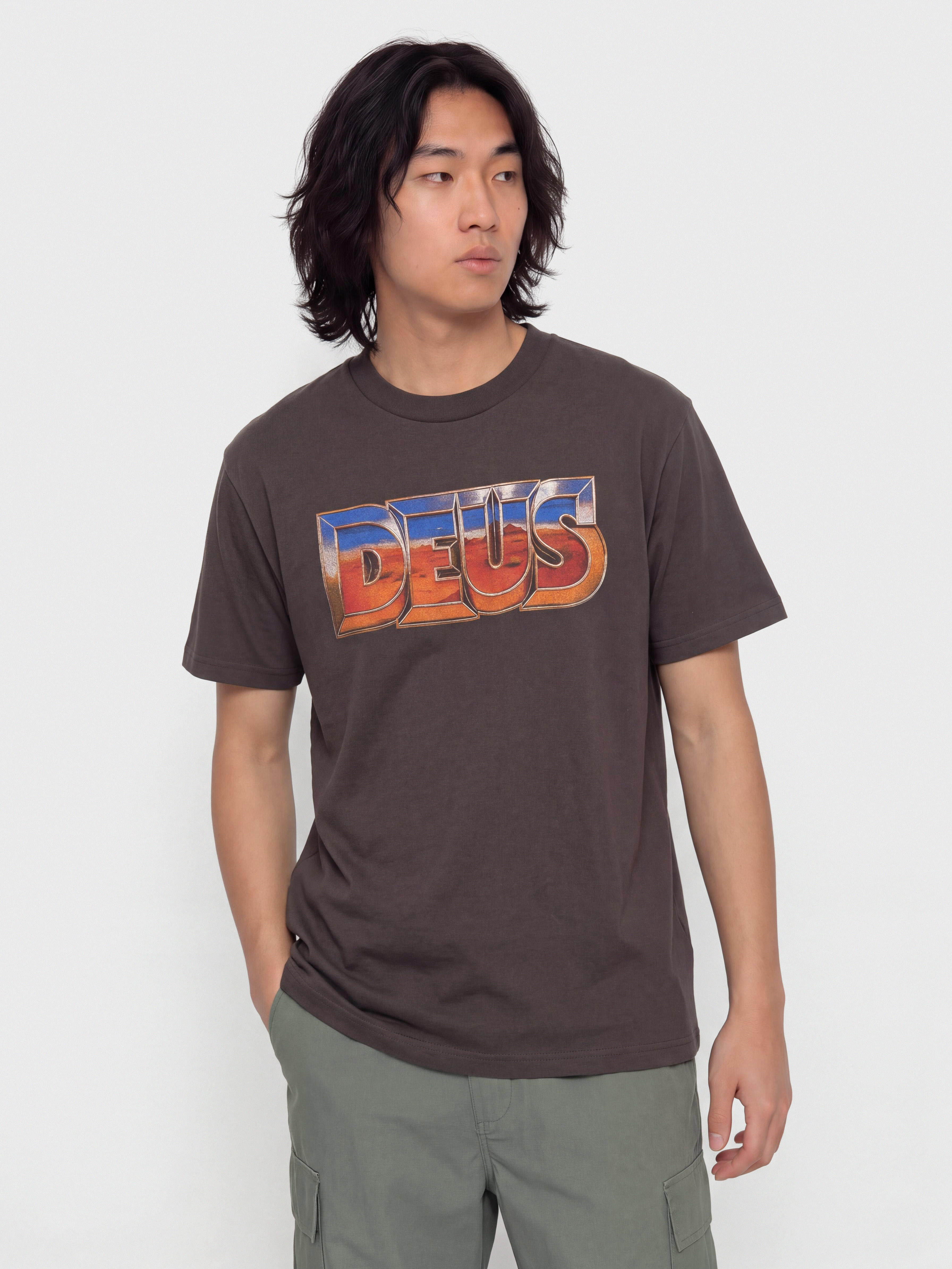 Tricou Deus Ex Machina Desert Rambler (anthracite grey)