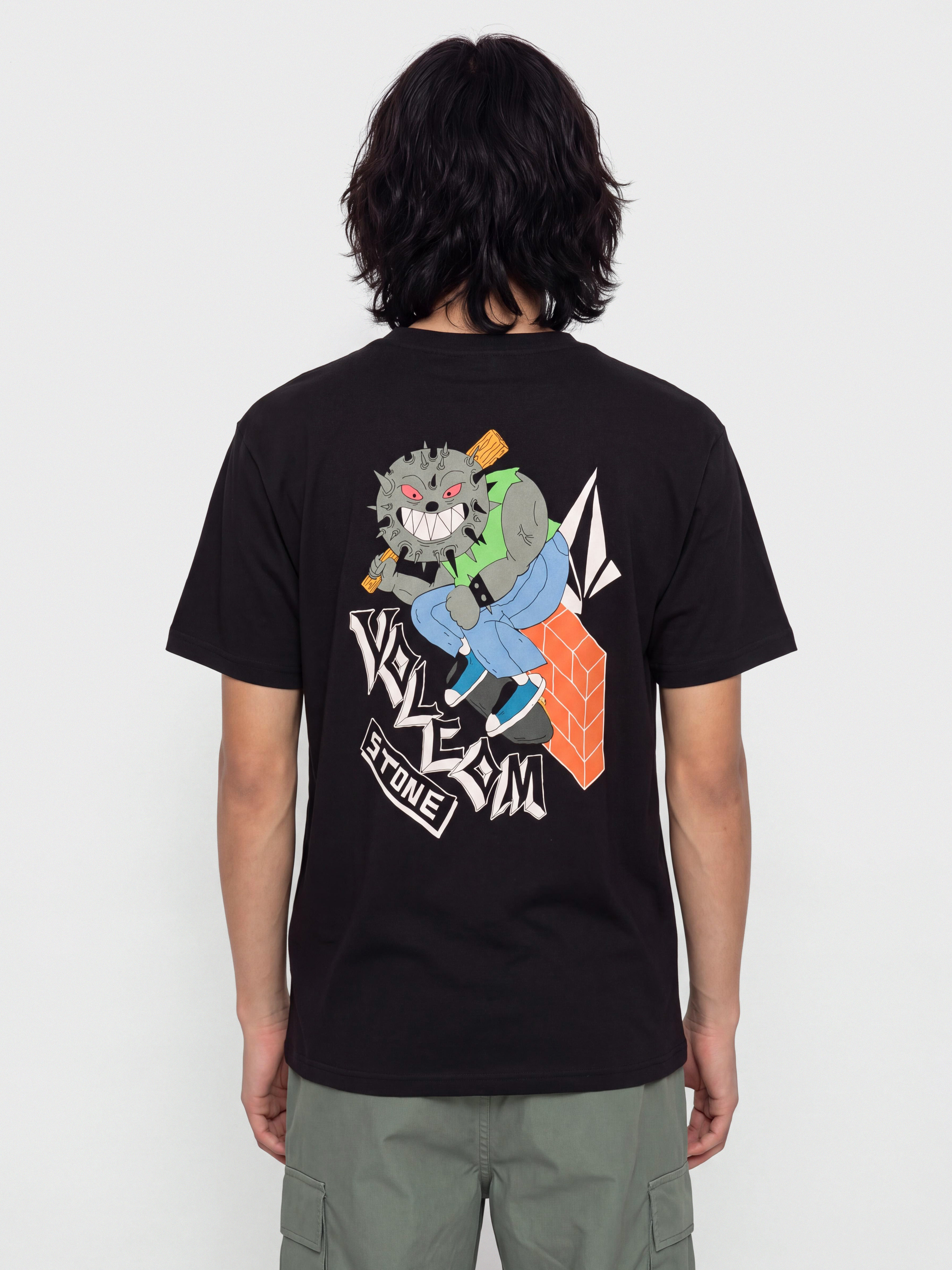 Tricou Volcom Sk8 Break Lse (black)