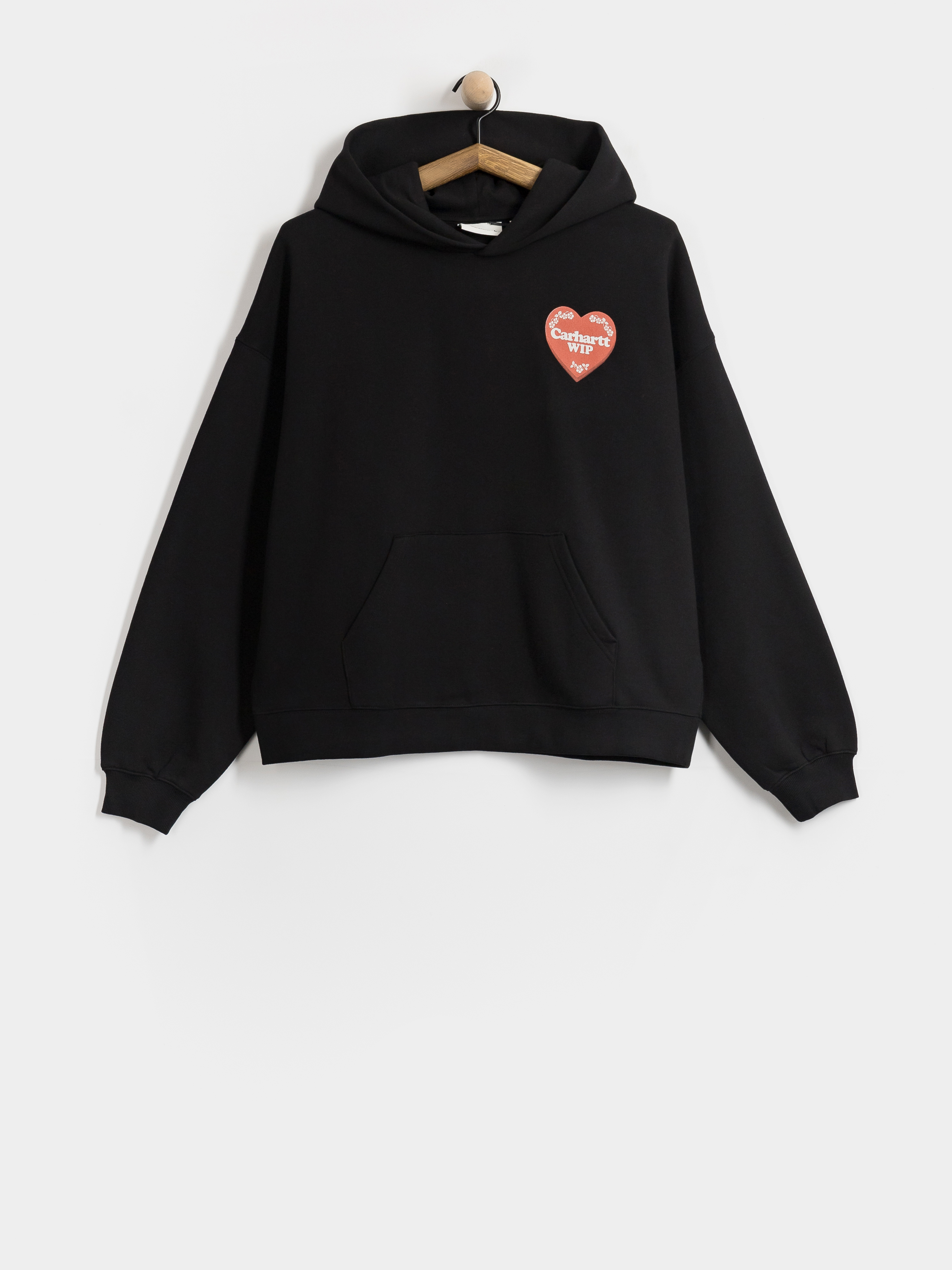Hanorac cu glugă Carhartt WIP Hartt Case HD Wmn (black)