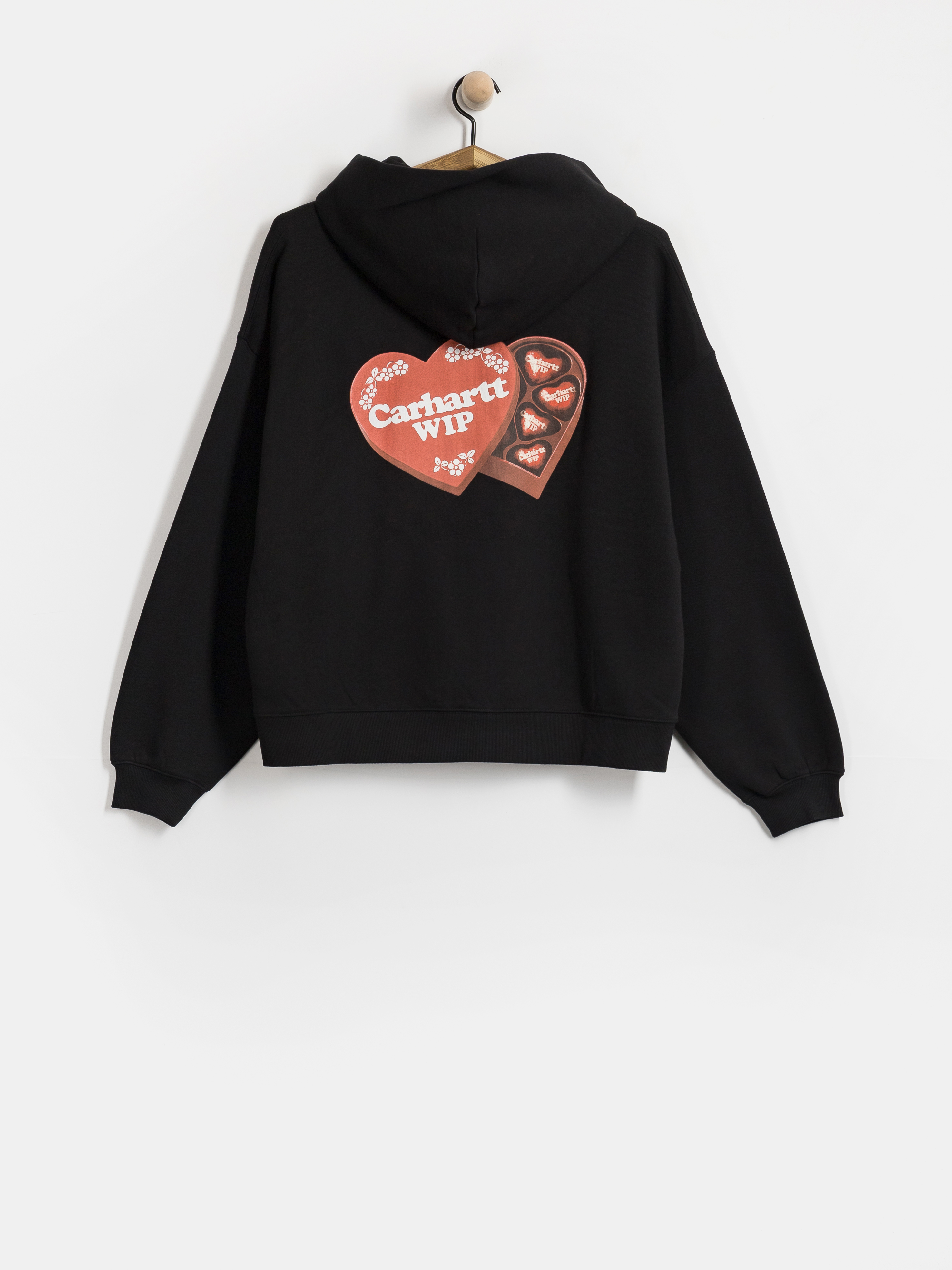 Hanorac cu glugă Carhartt WIP Hartt Case HD Wmn (black)