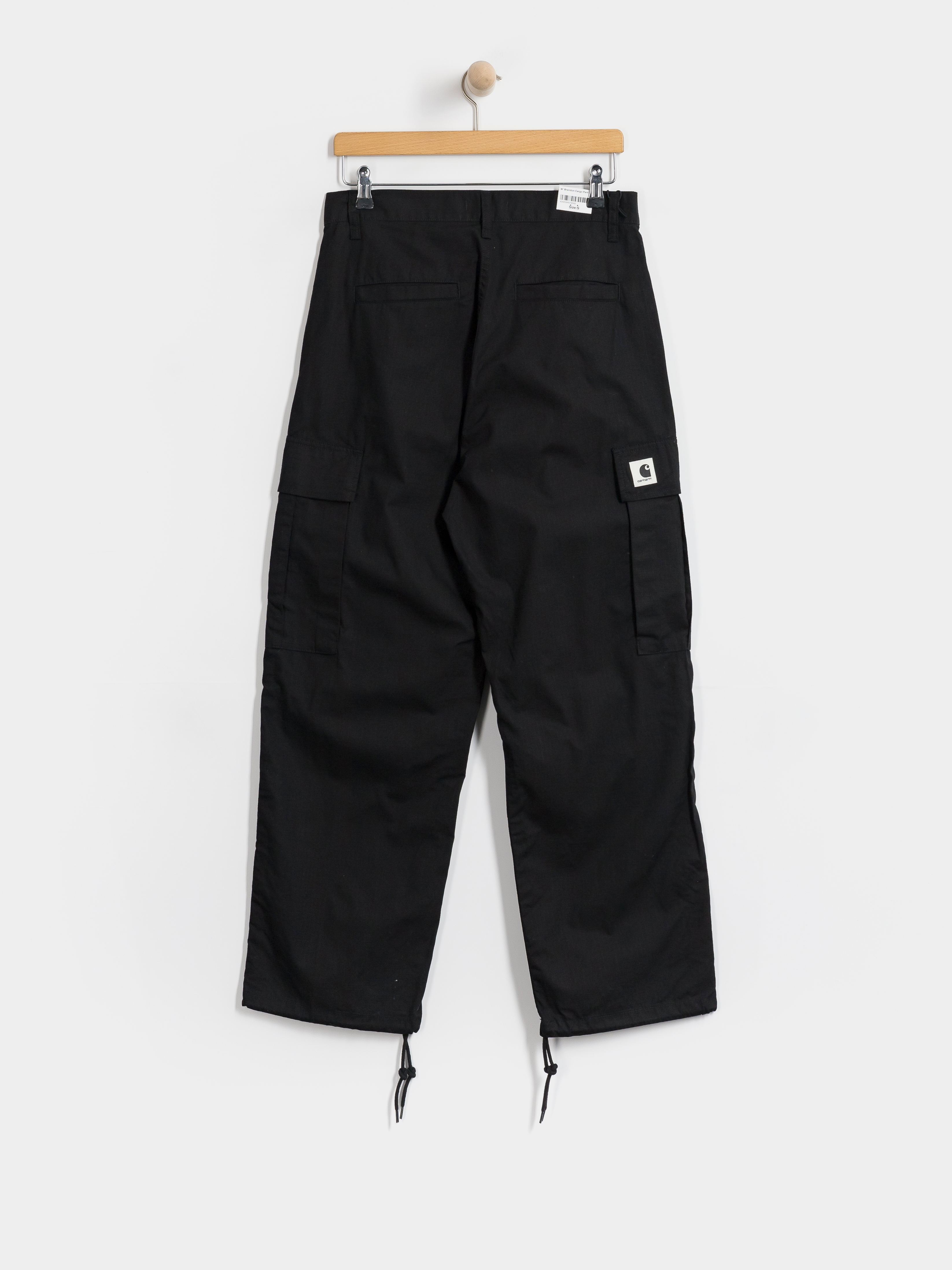 Pantaloni Carhartt WIP Brandon Cargo Wmn (black/rinsed)