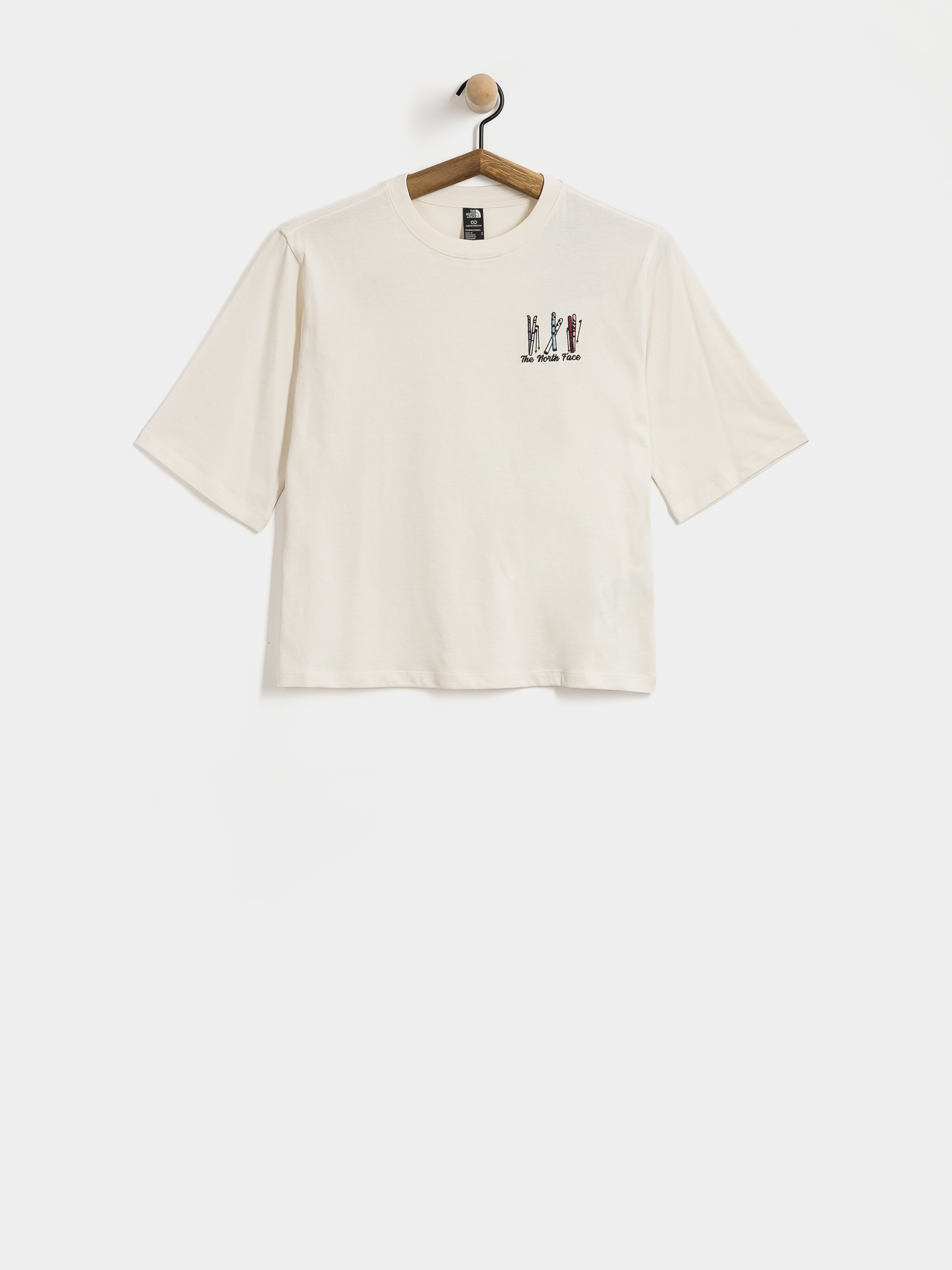 Tricou The North Face Ski Embro Boxy Wmn (white dune)