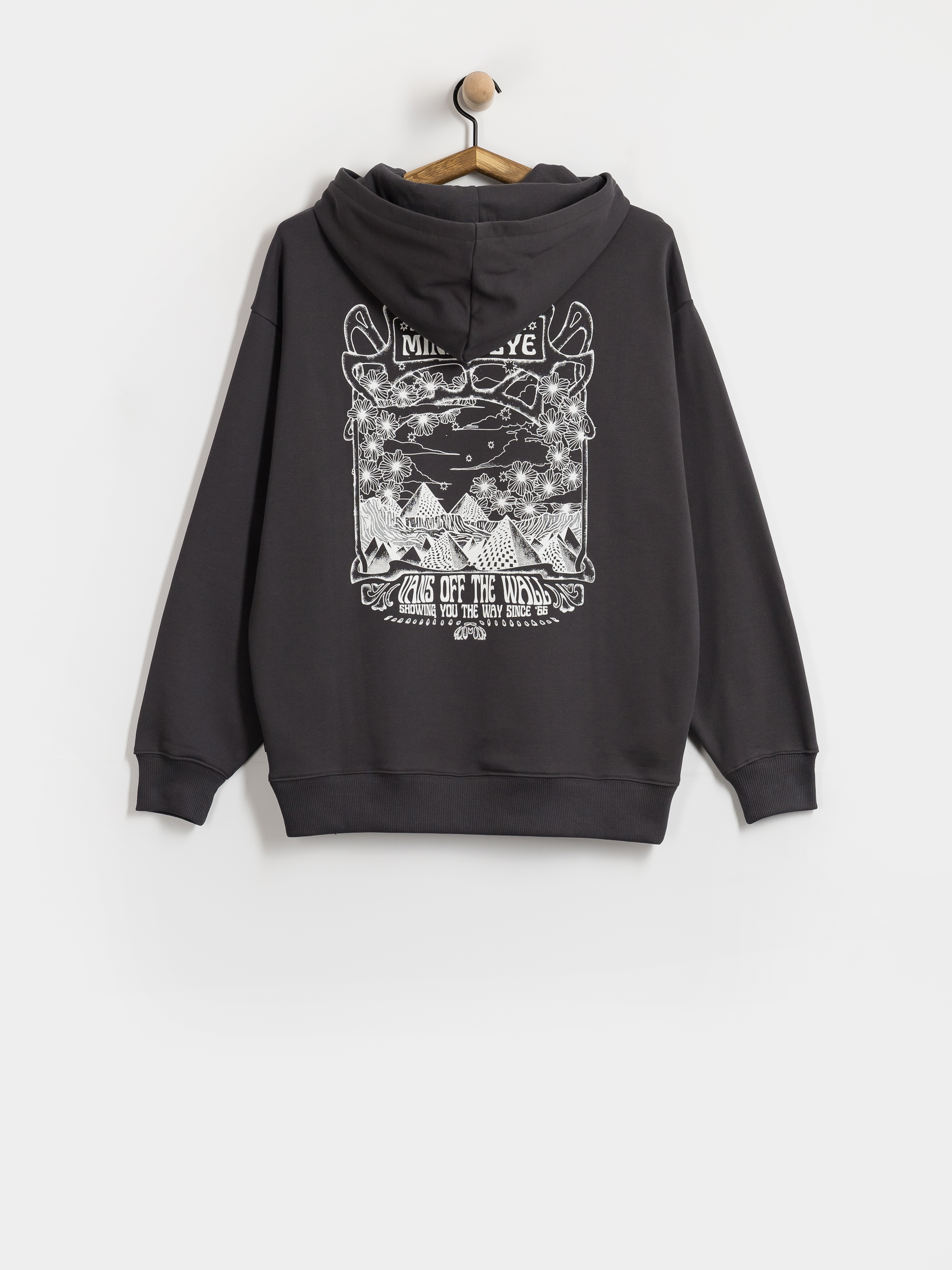 Hanorac cu glugă Vans Minds Eye Os HD Wmn (charcoal grey)