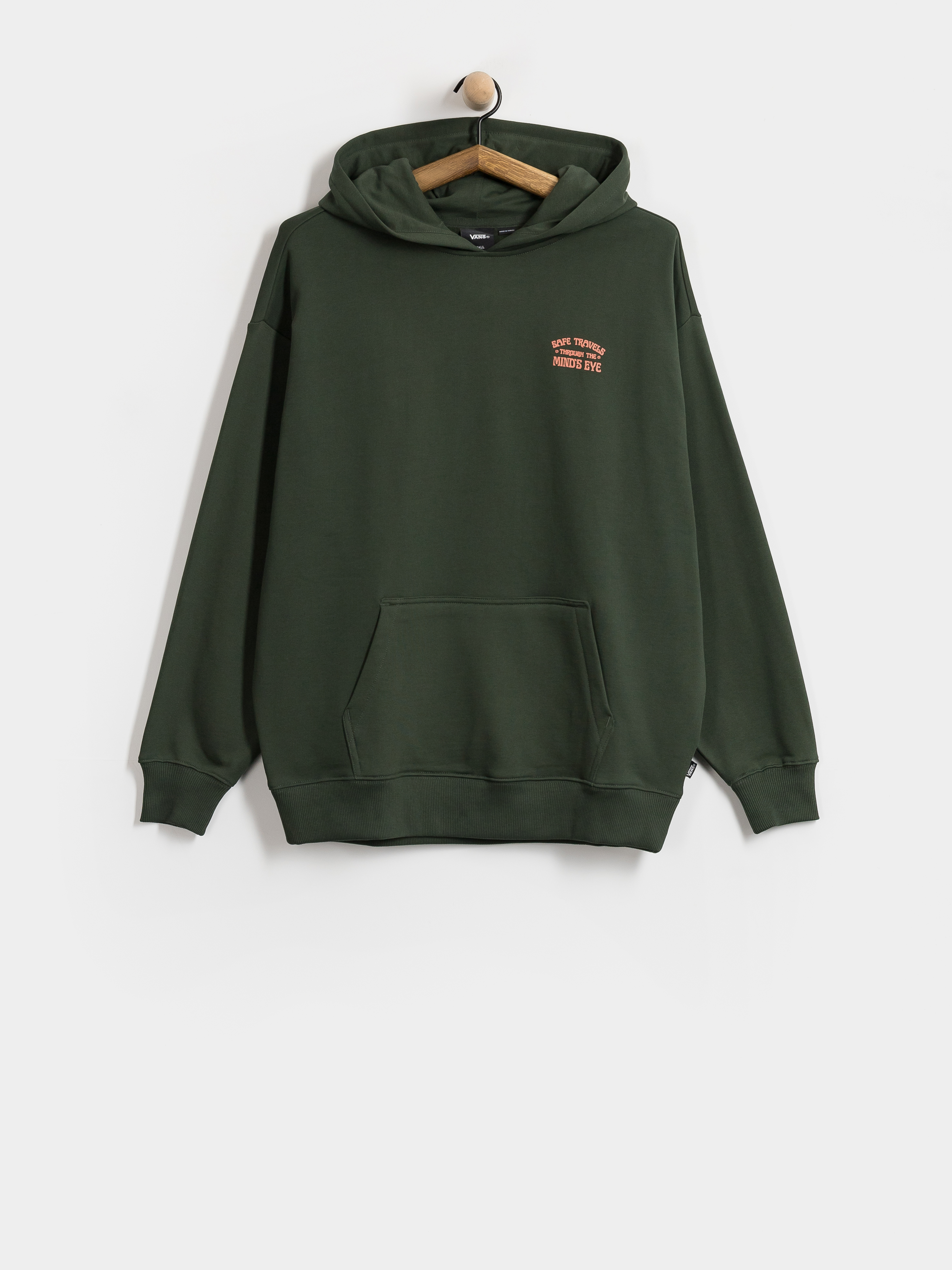 Hanorac cu glugă Vans Minds Eye Os HD Wmn (oil green)
