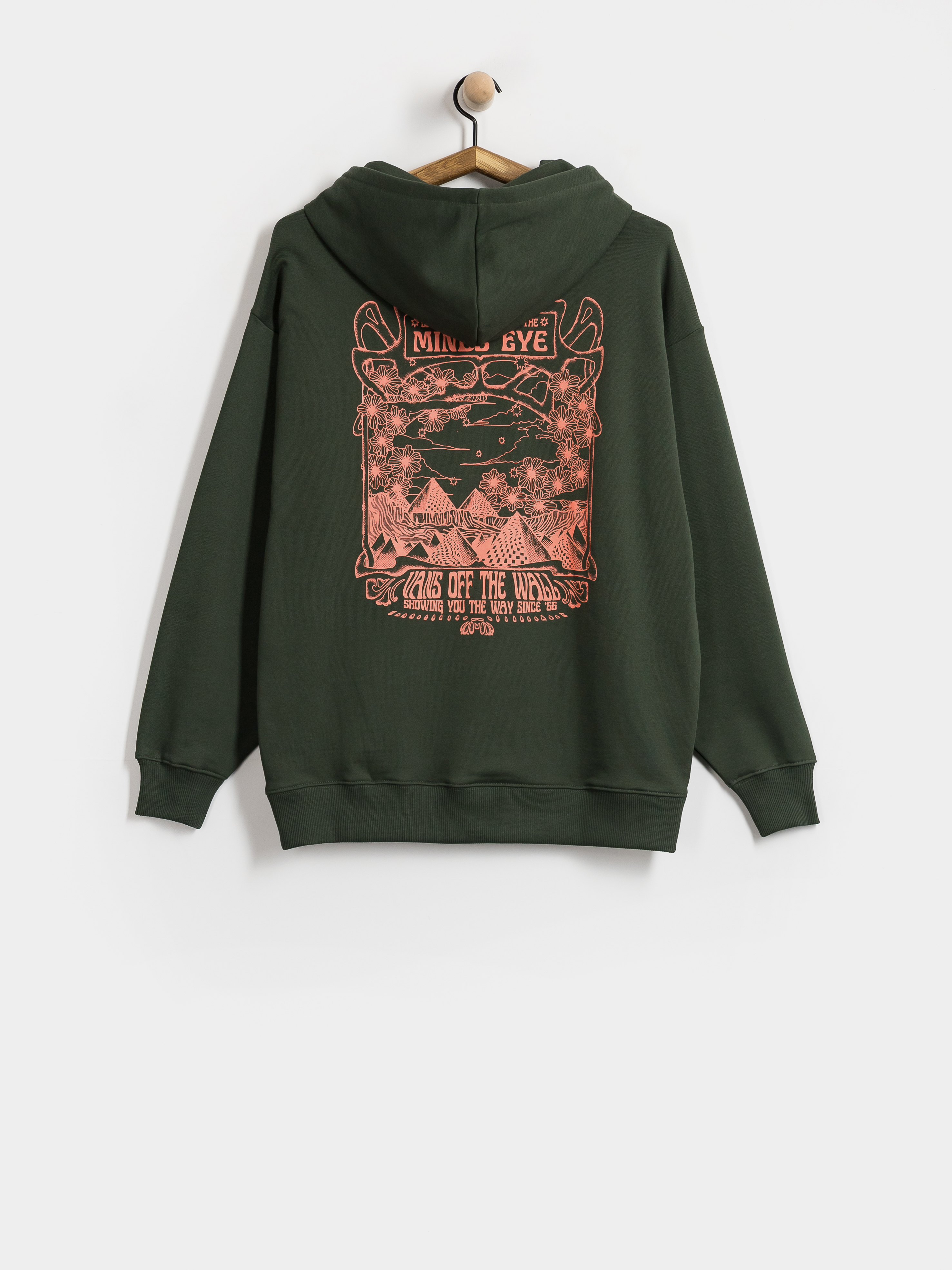 Hanorac cu glugă Vans Minds Eye Os HD Wmn (oil green)