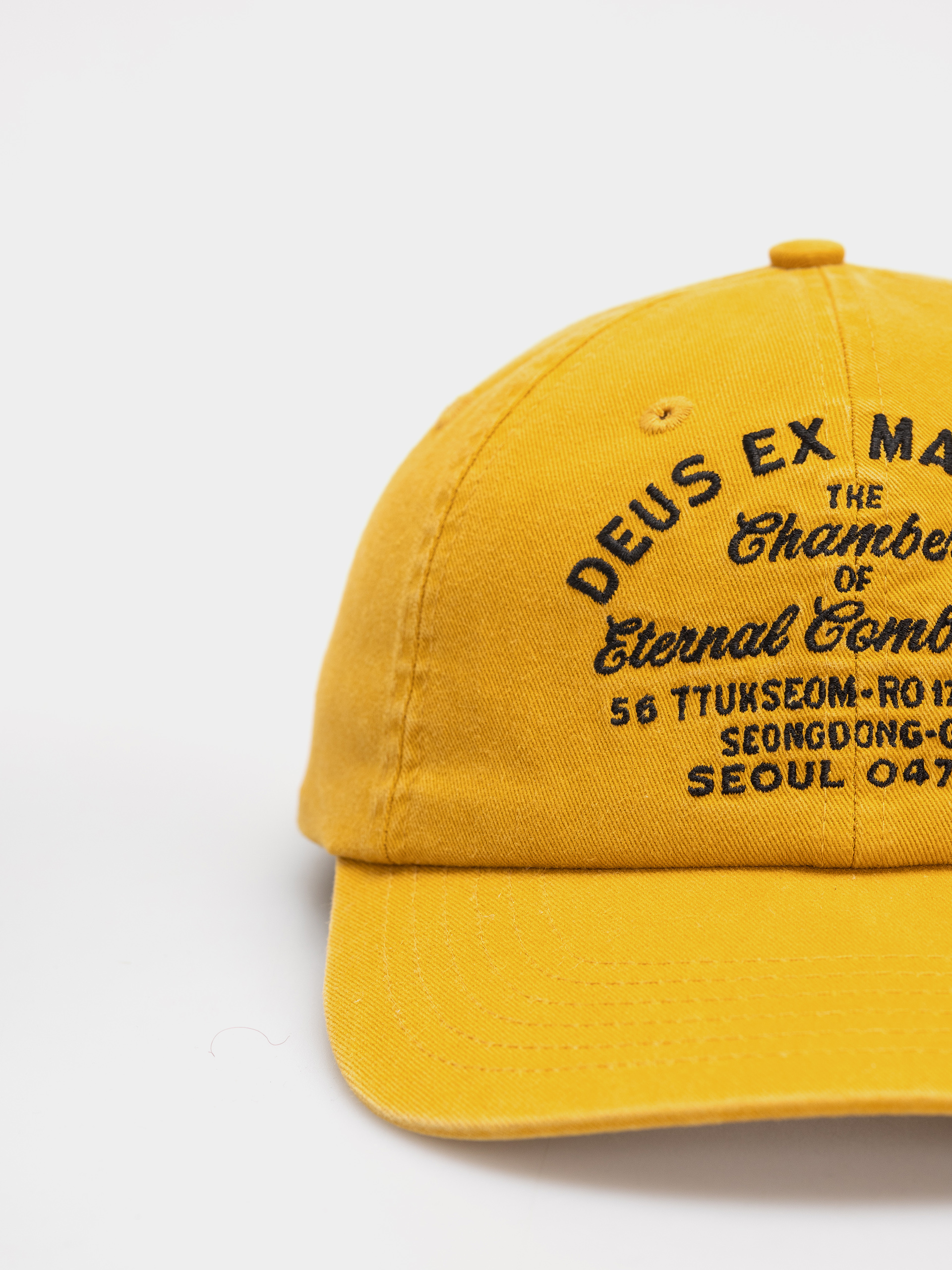 Șapcă Deus Ex Machina Seoul Sign (citrus orange)
