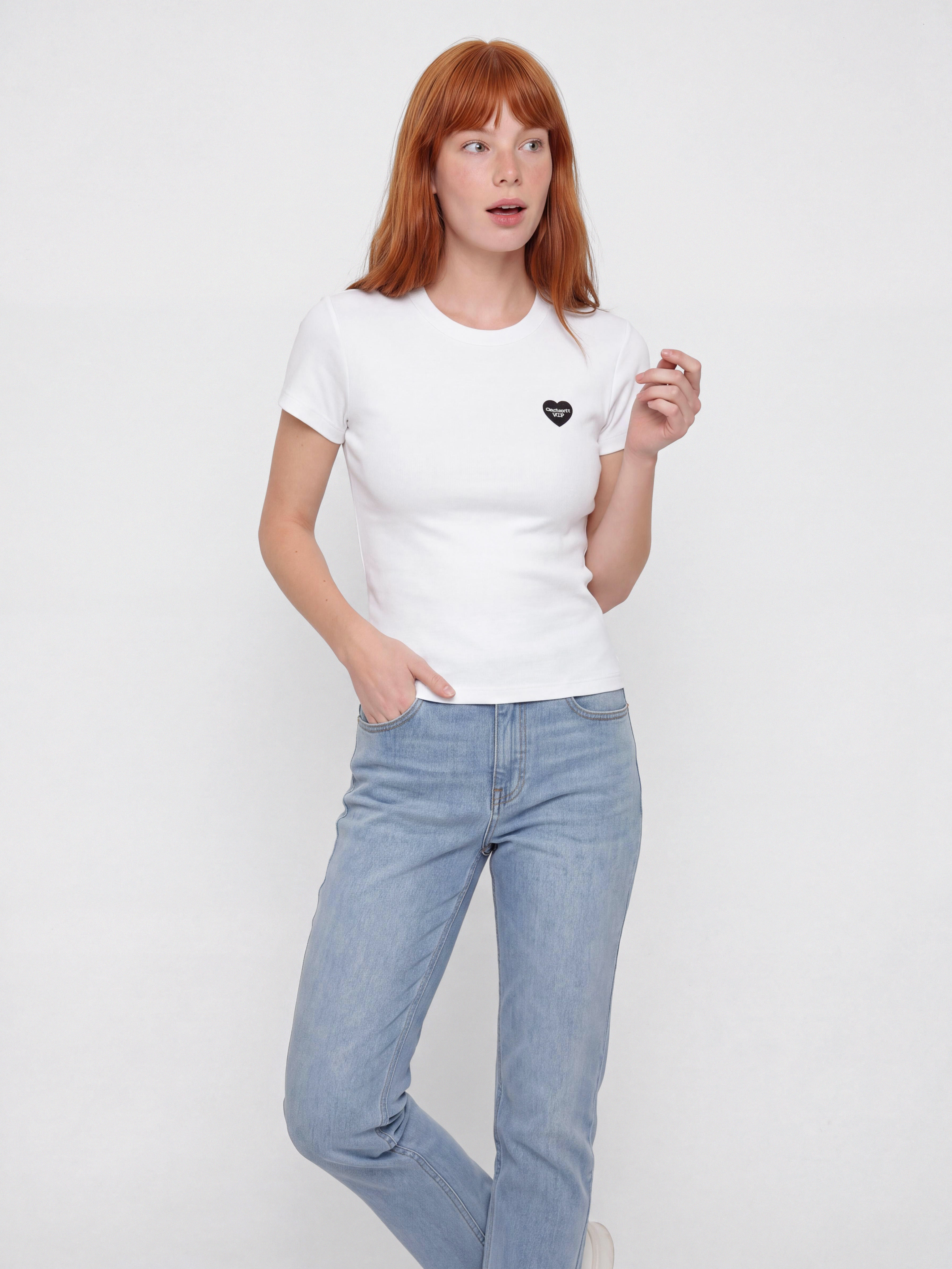 Tricou Carhartt WIP Small Heart Patch Wmn