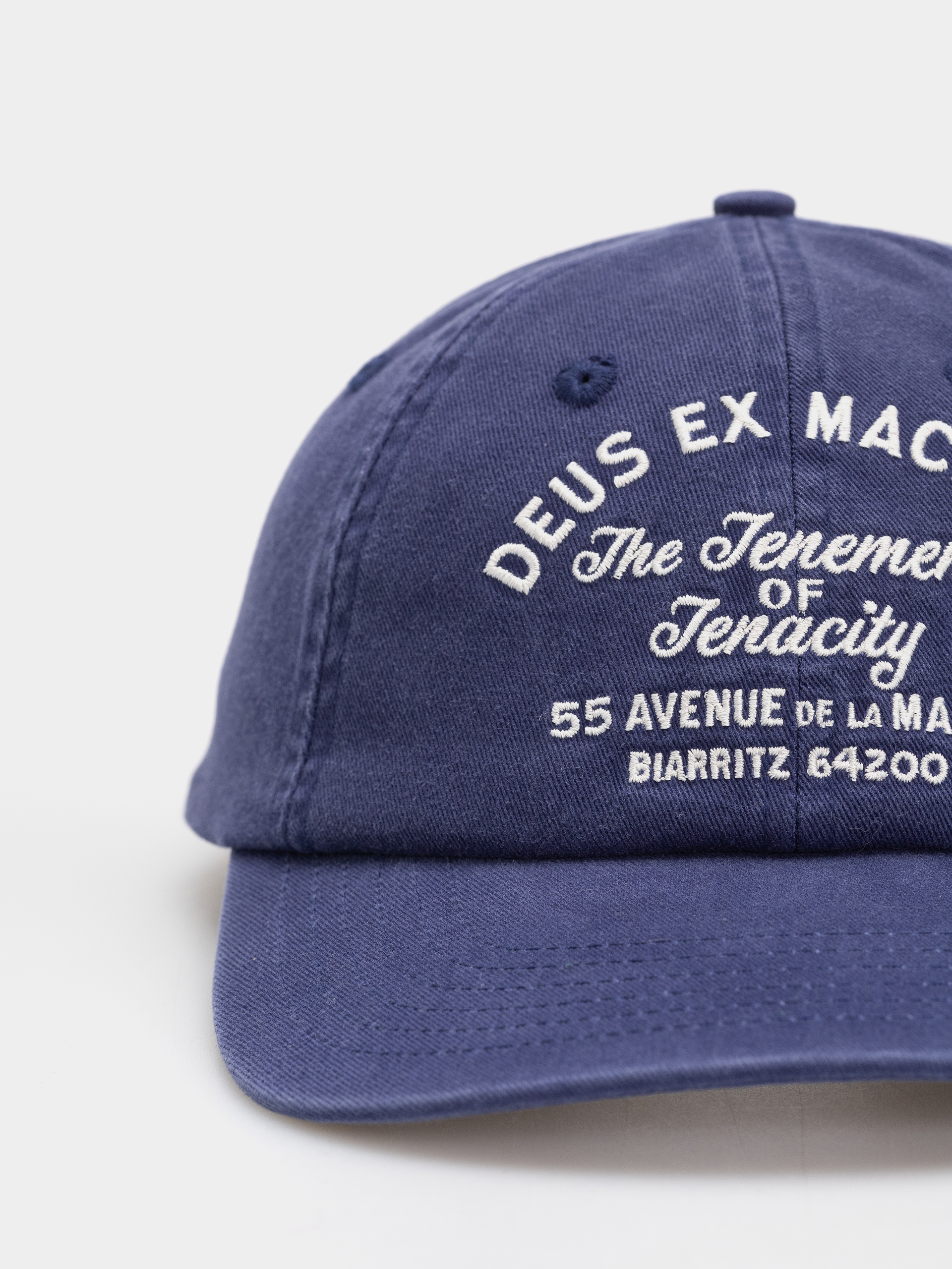 Șapcă Deus Ex Machina Biarritz Sign (mechanic blue)