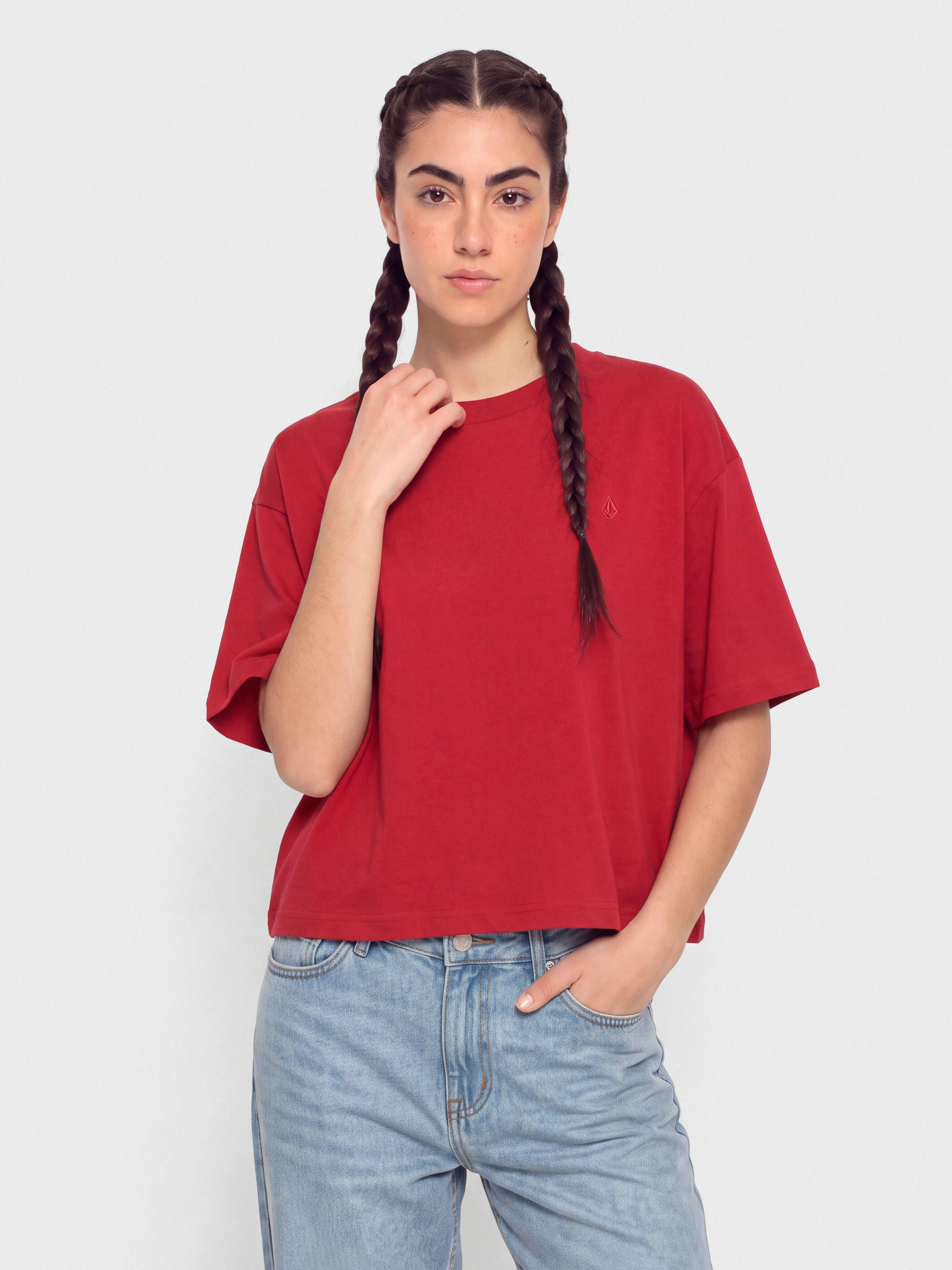 Tricou Volcom Stone Blanks Up Wmn (deep red)