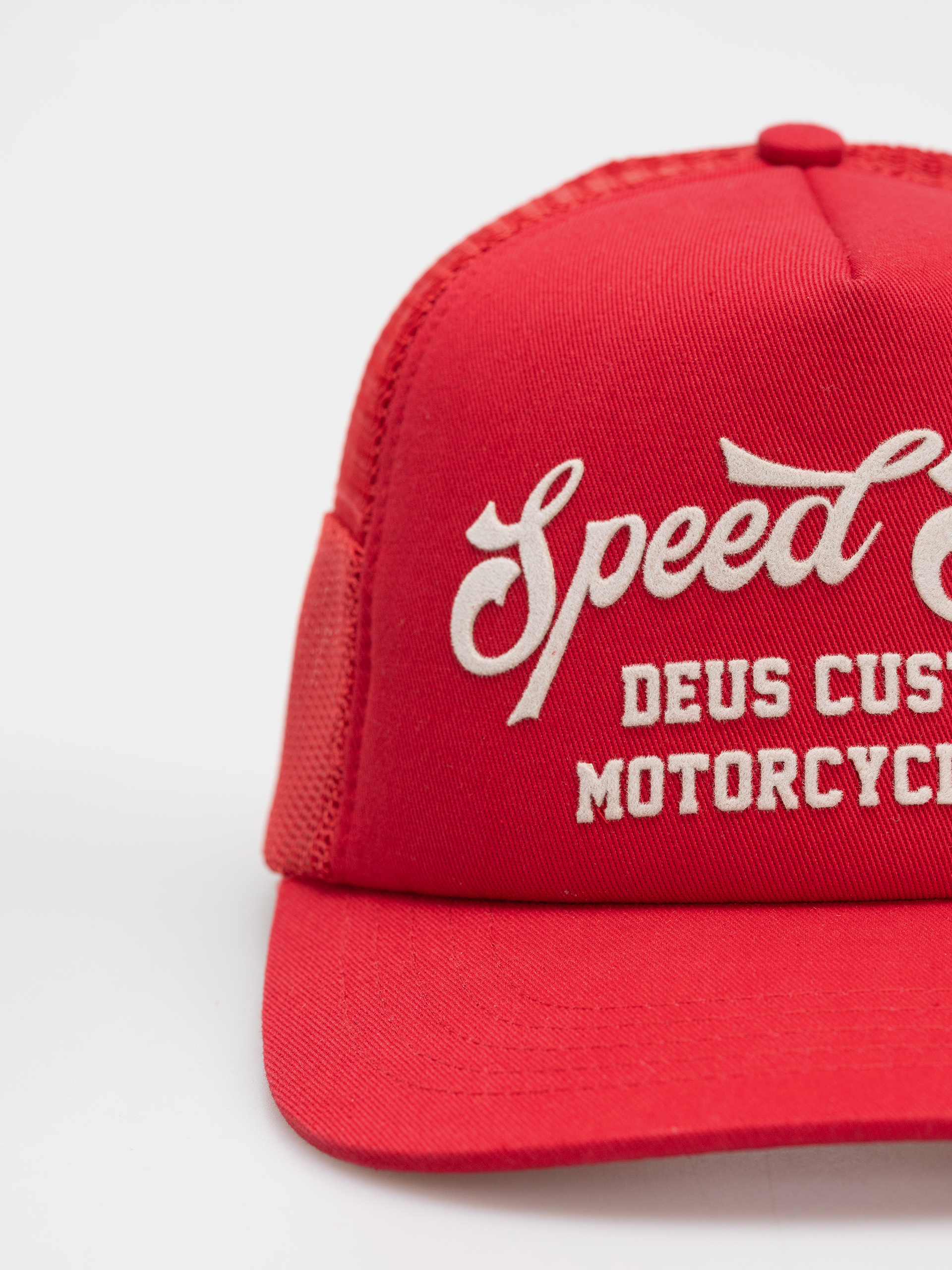 Șapcă Deus Ex Machina Welcome Trucker (cherry red)