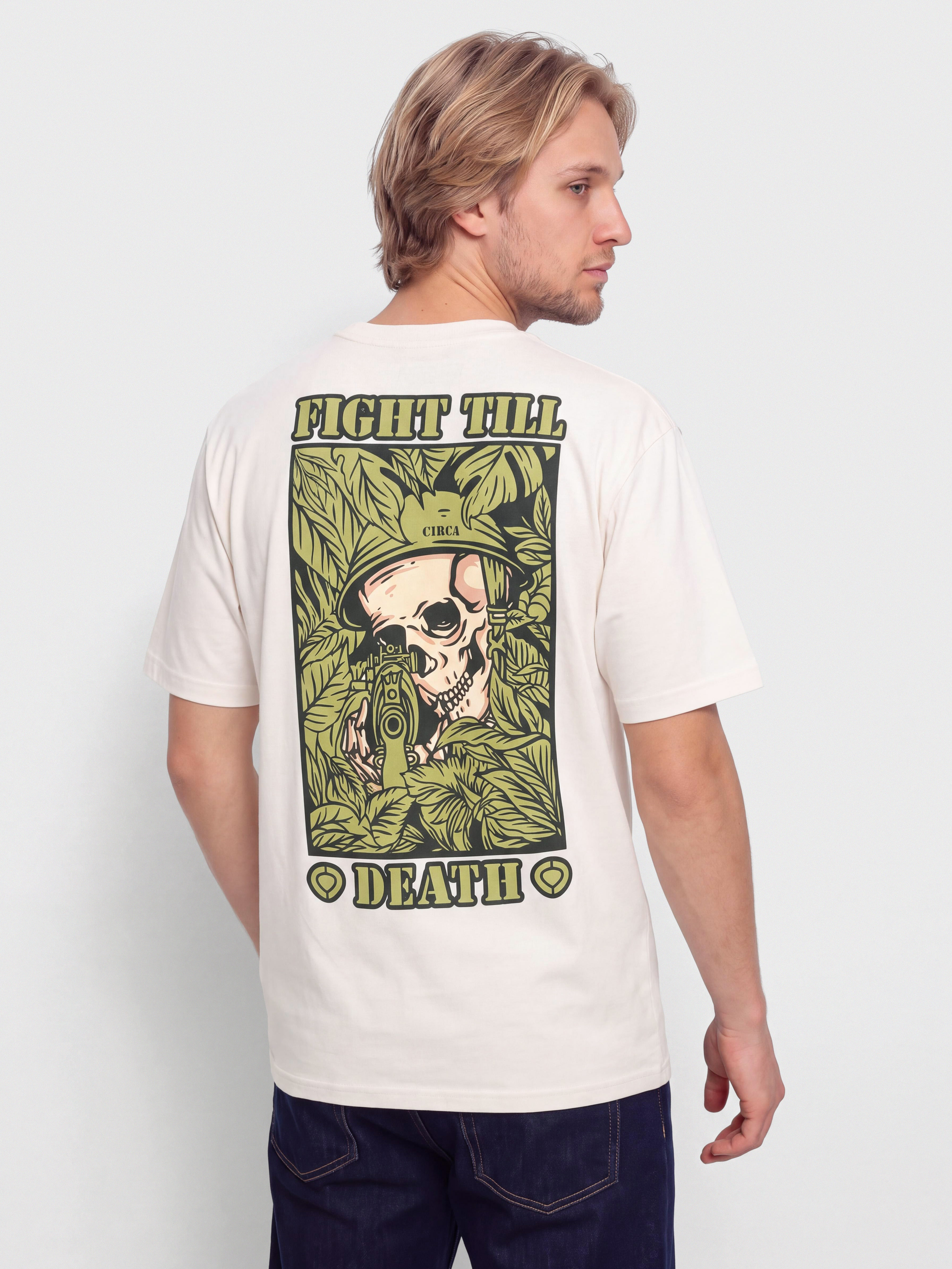 Tricou Circa Till Death (vintage white)