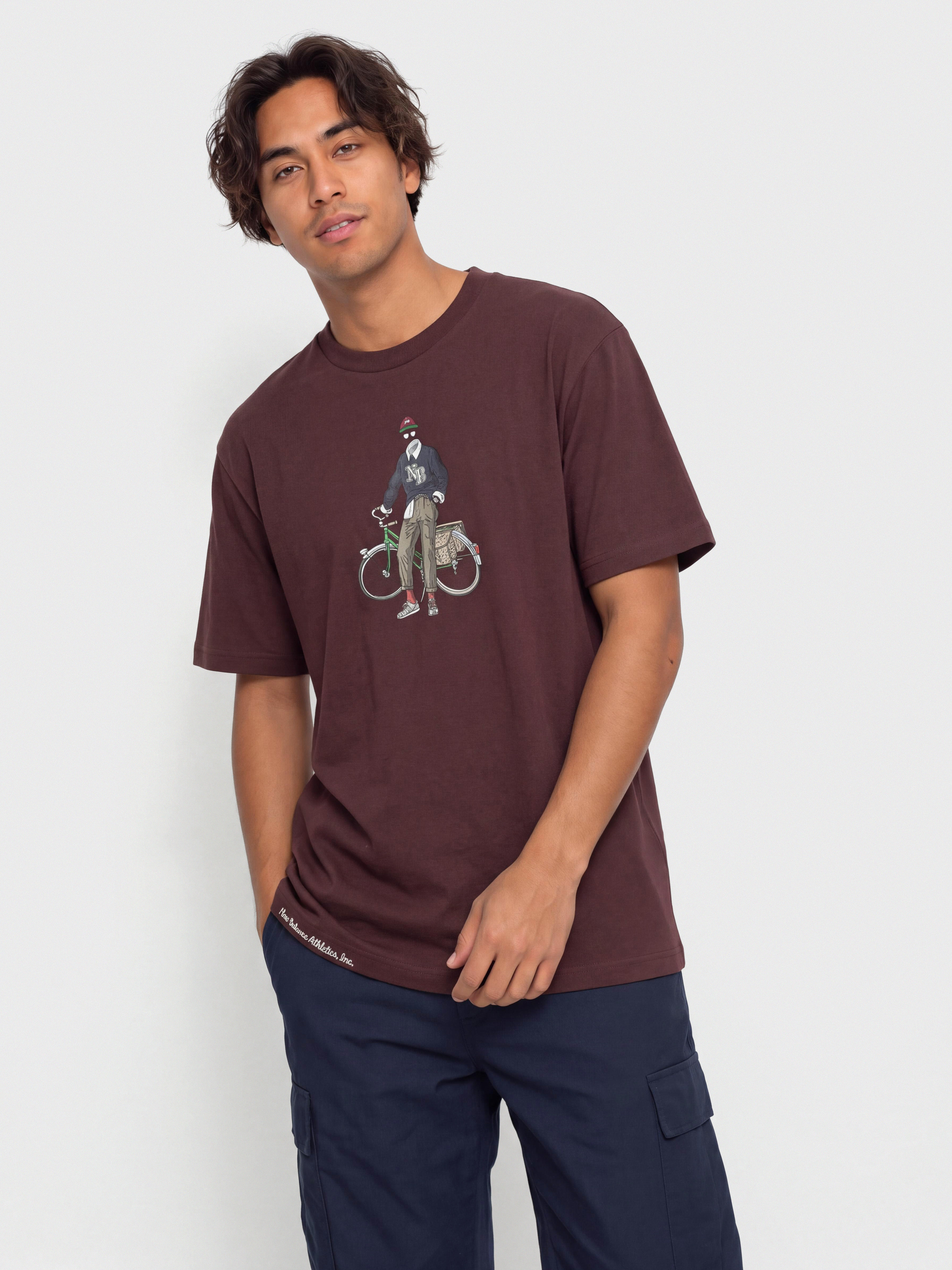 Tricou New Balance Varsity Bike (cherry leather)