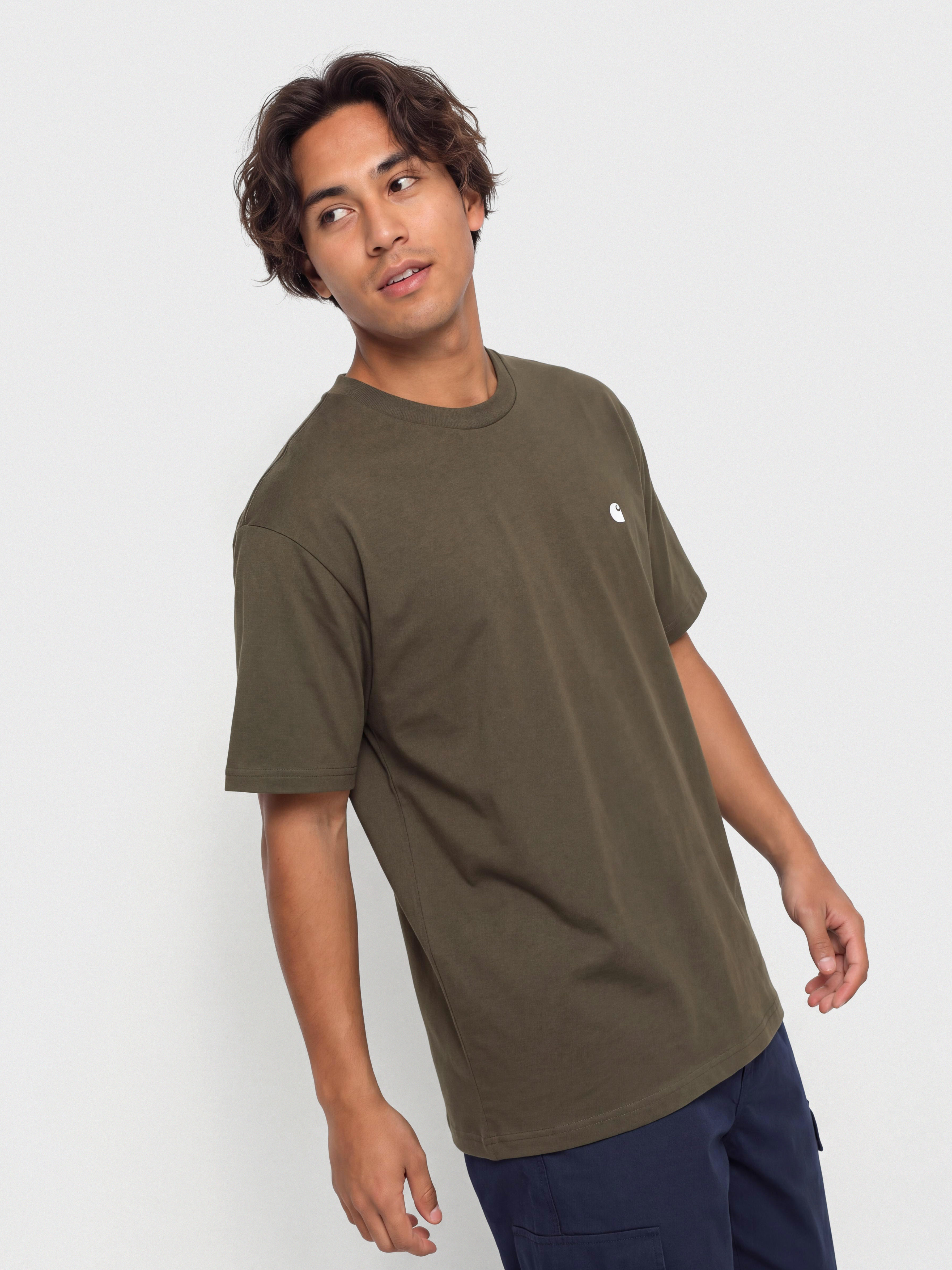 Tricou Carhartt WIP Madison (cypress/white)