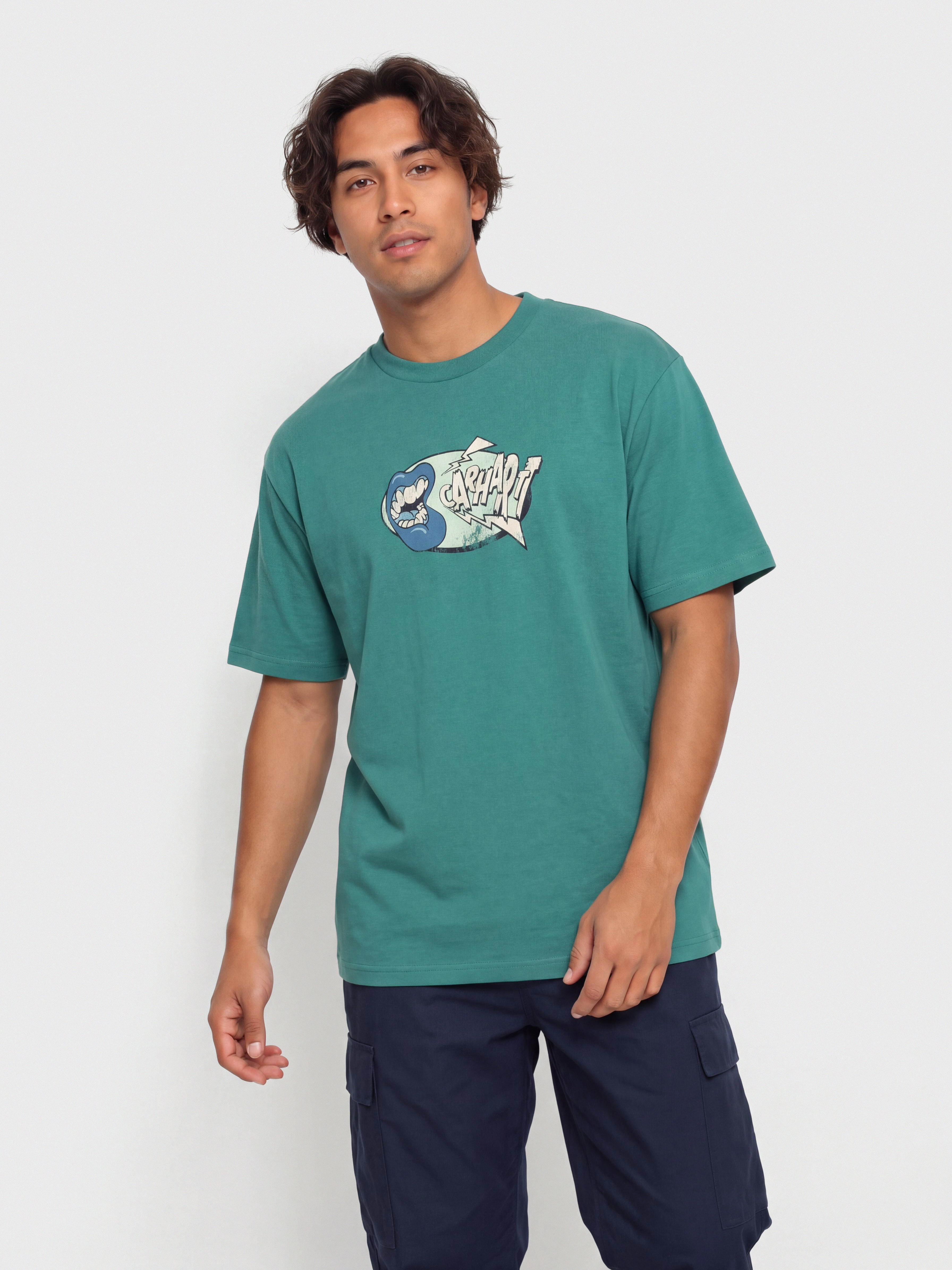 Tricou Carhartt WIP Louder (saguaro/heavy enzyme wash)