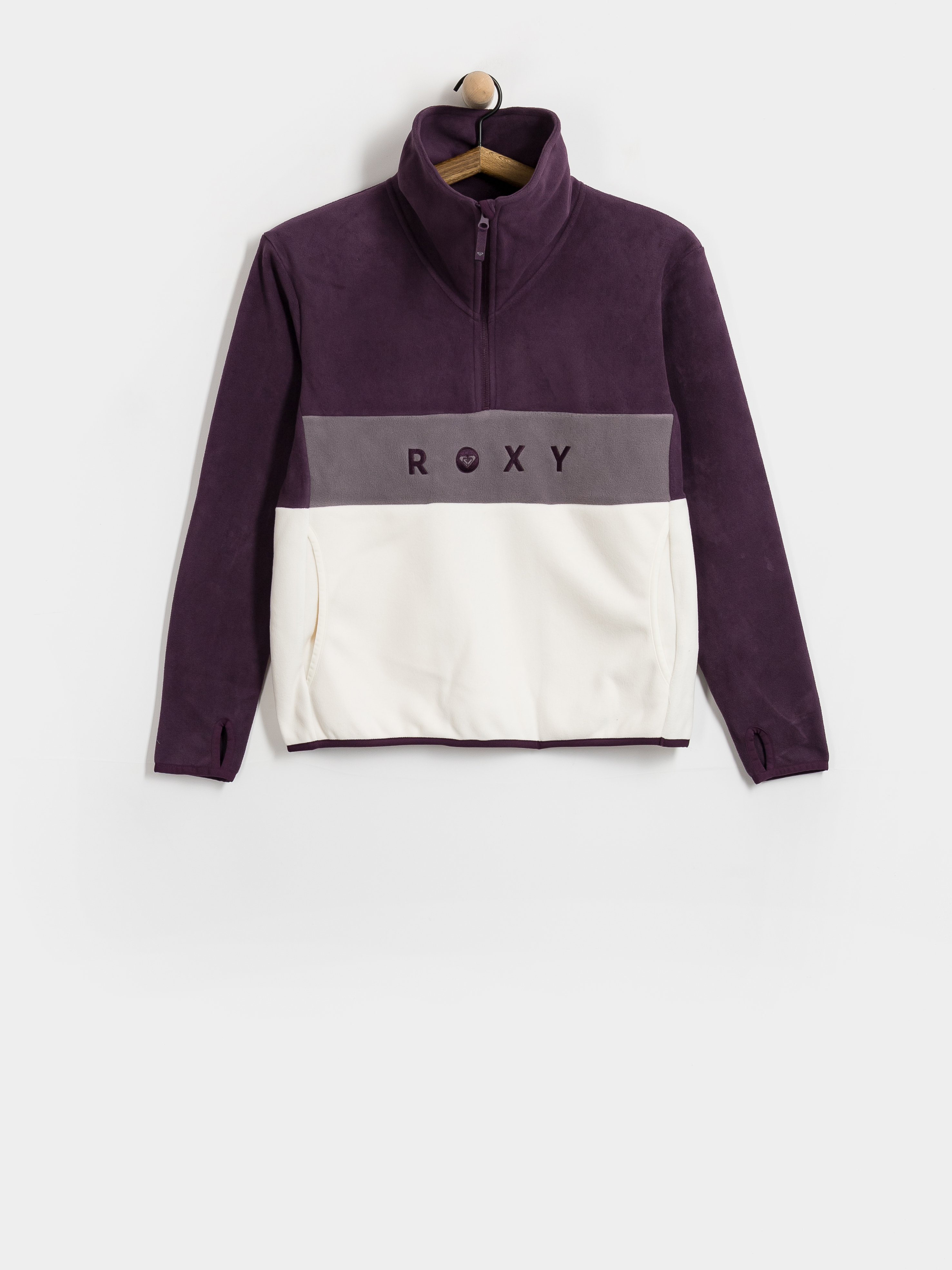 Hanorac din fleece Roxy Icedrift Layer Wmn