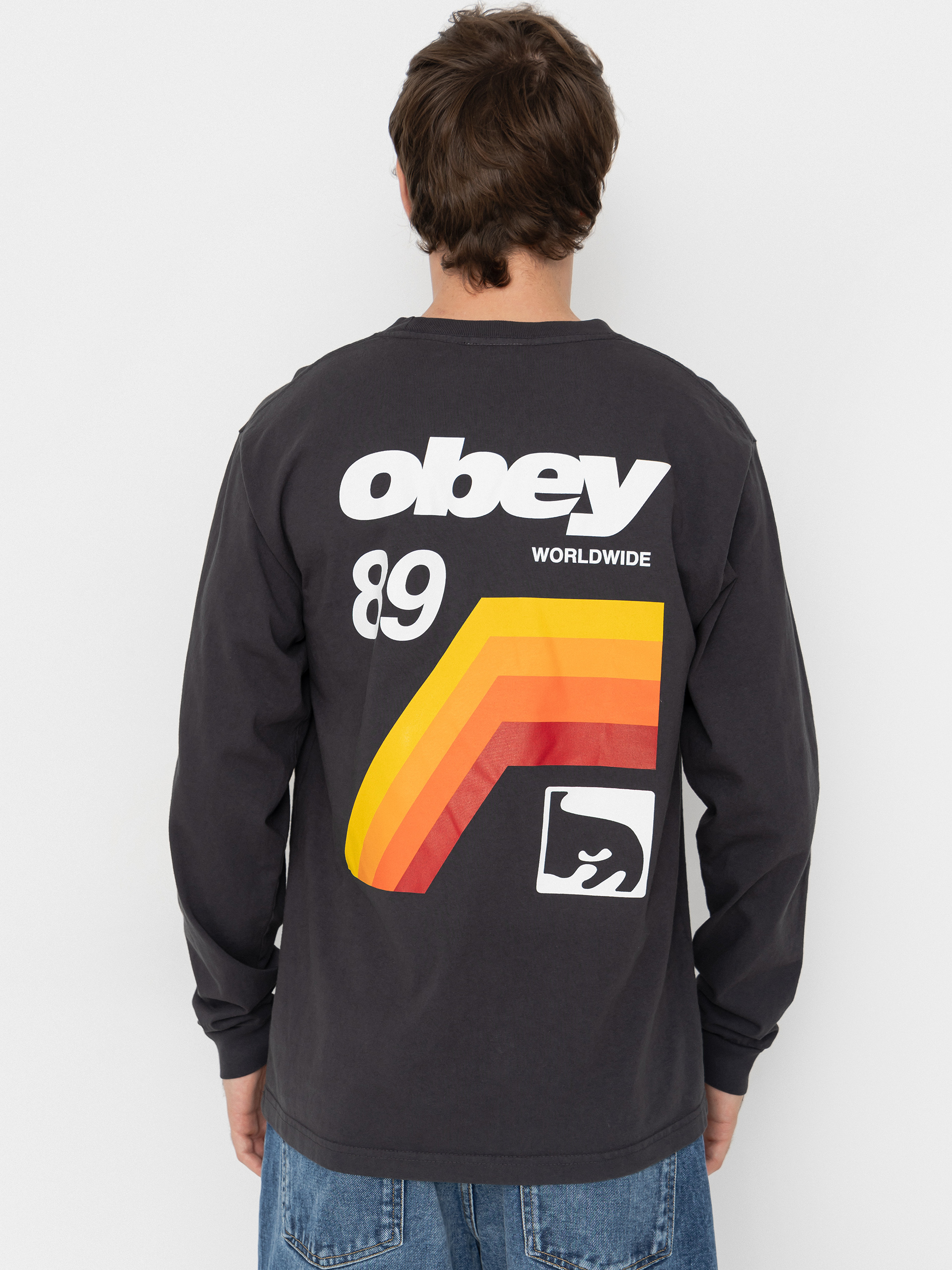 Longsleeve OBEY Vhs (pigment true vintage black)