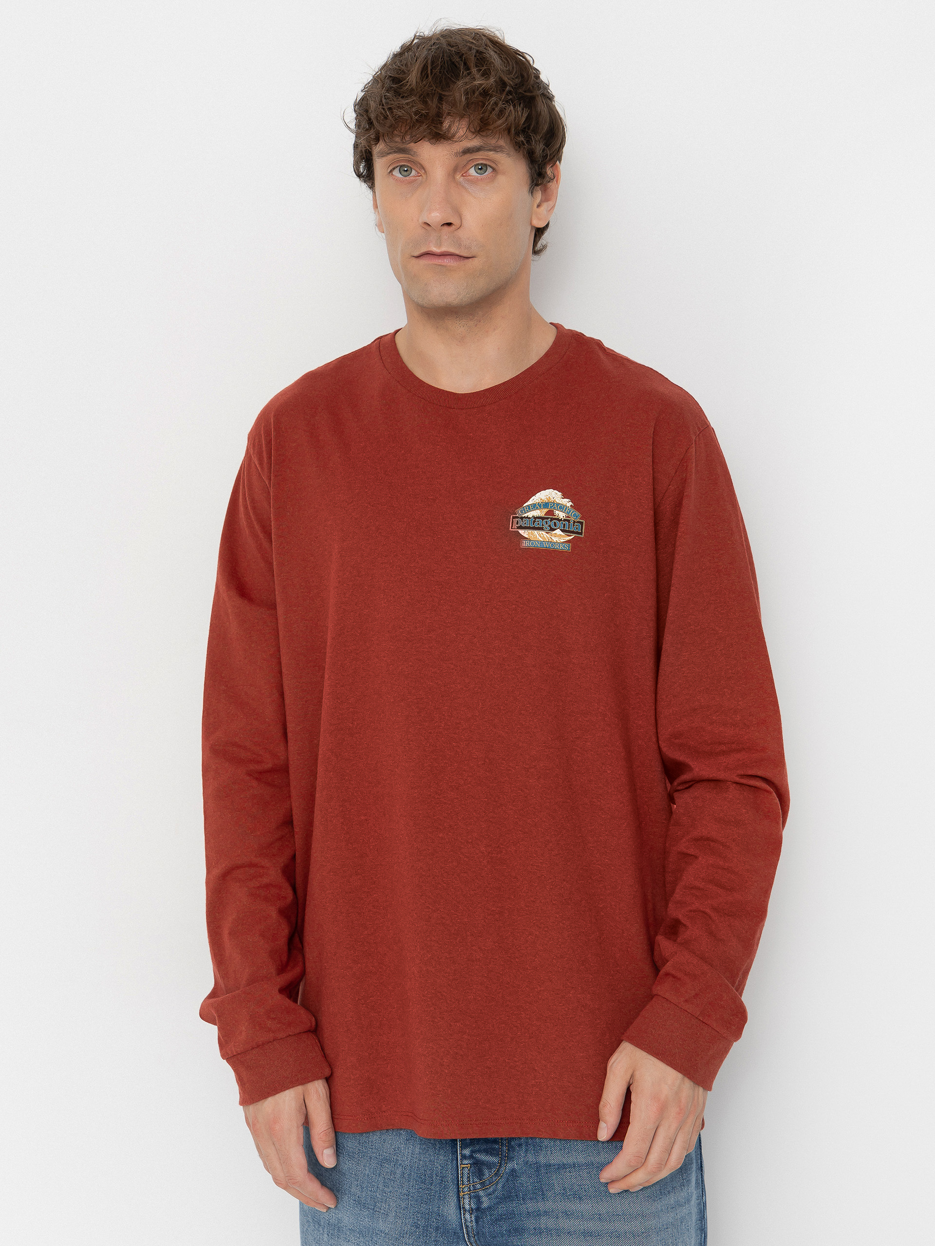 Longsleeve Patagonia Great Waves Responsibili (rusty red)