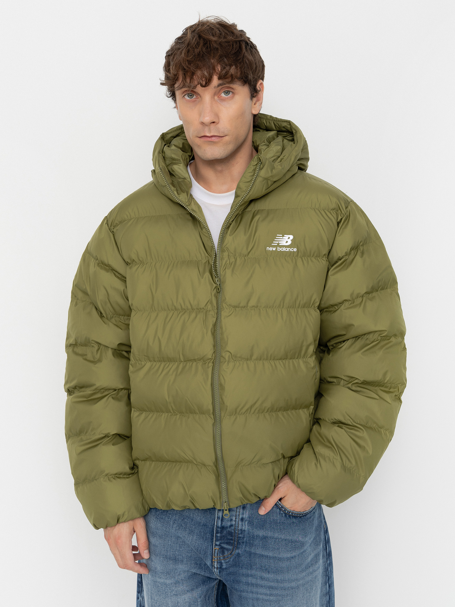 Geacă New Balance Boston (sport green)