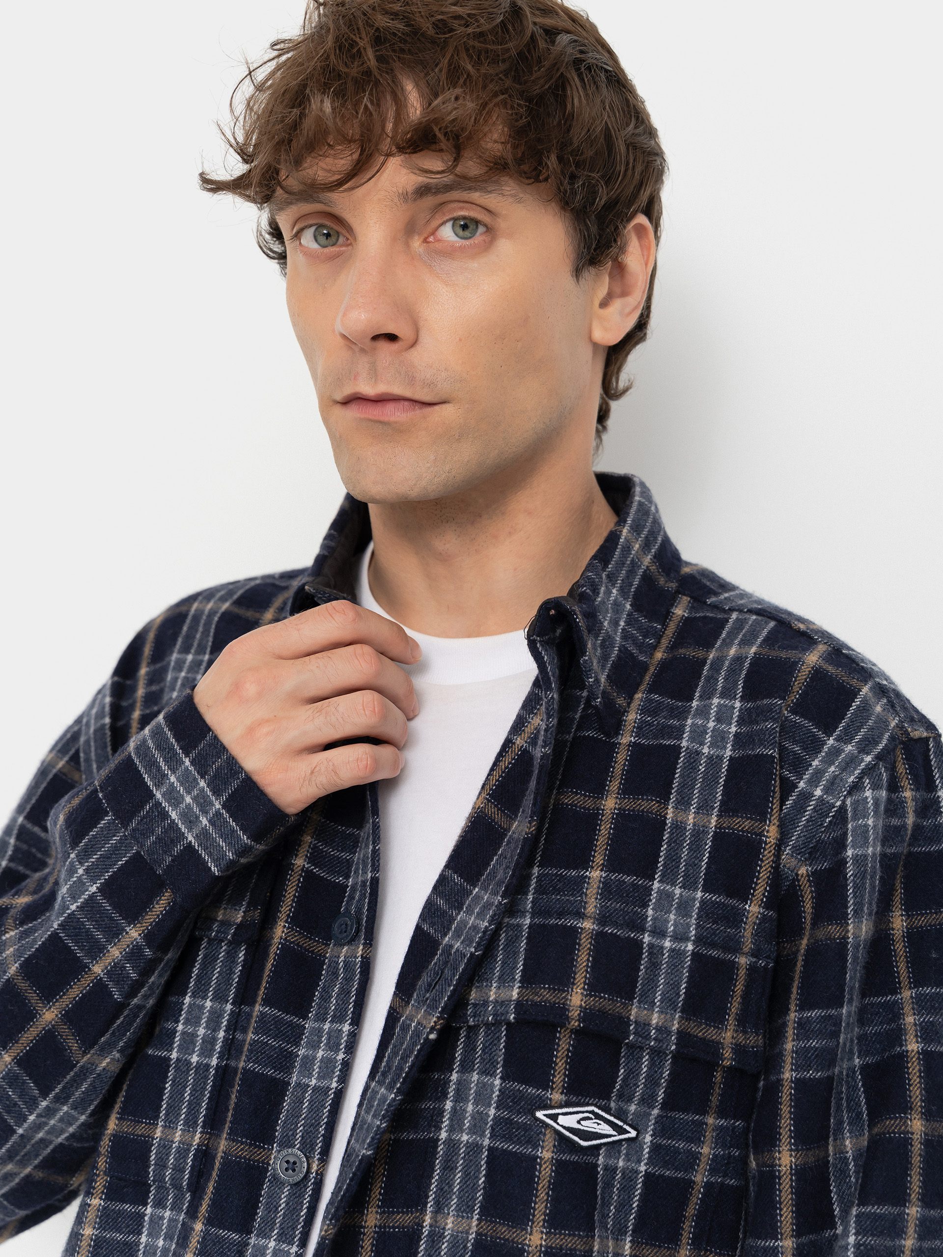 Cămașă Quiksilver Diamond Wool (dark navy diamond check)