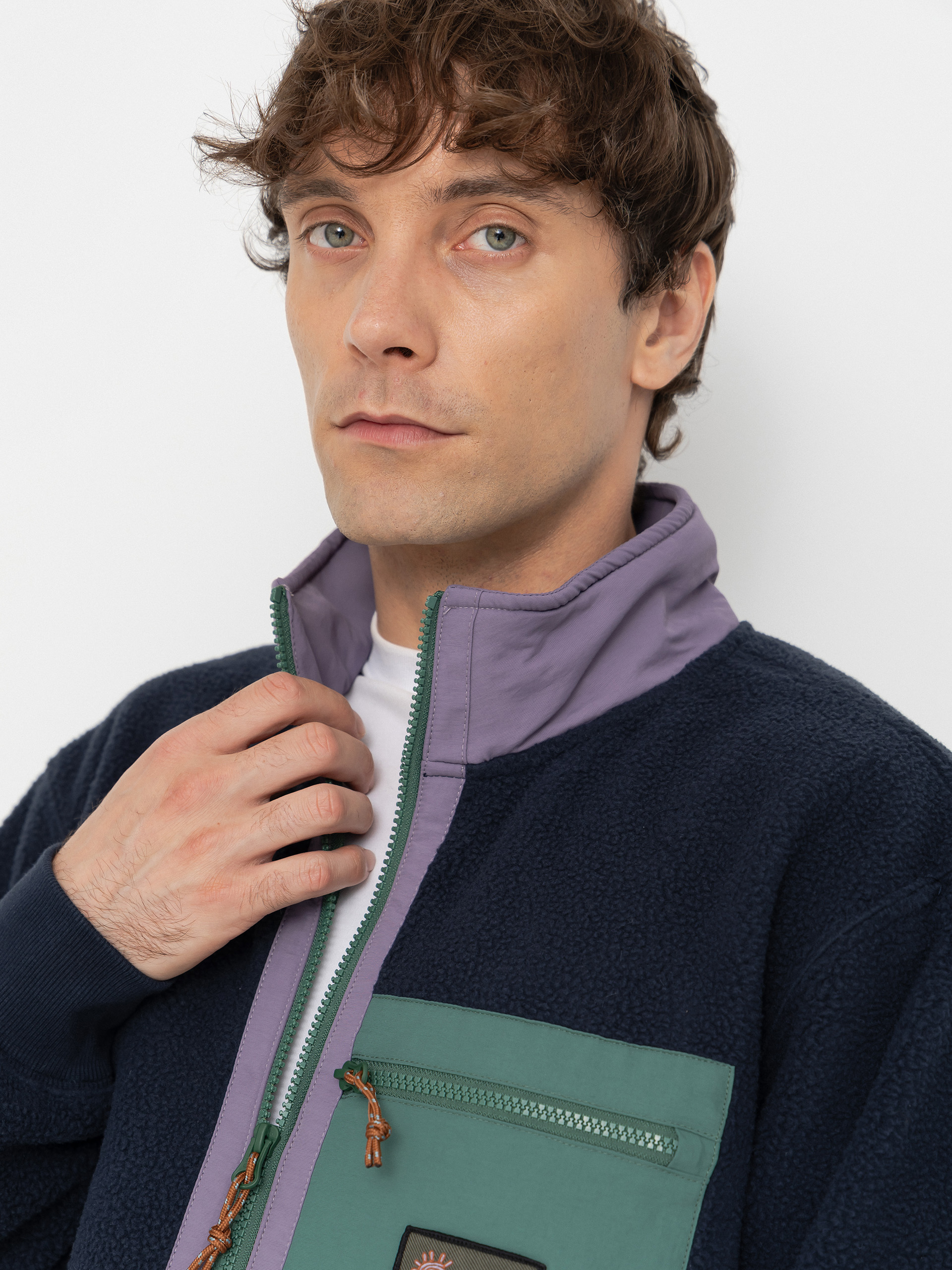 Pentru bărbați Hanorac din fleece Billabong Boundary Shore (grape leaf)