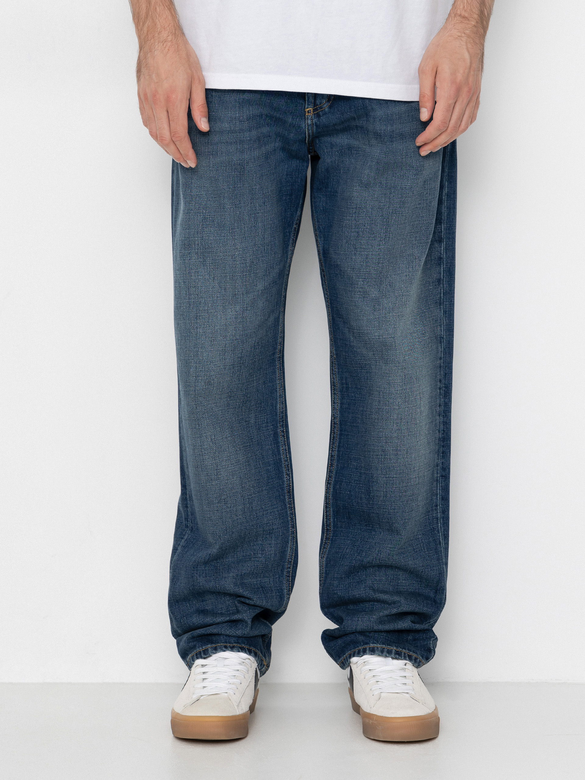 Pantaloni Carhartt WIP Marlow (blue/dark used wash)