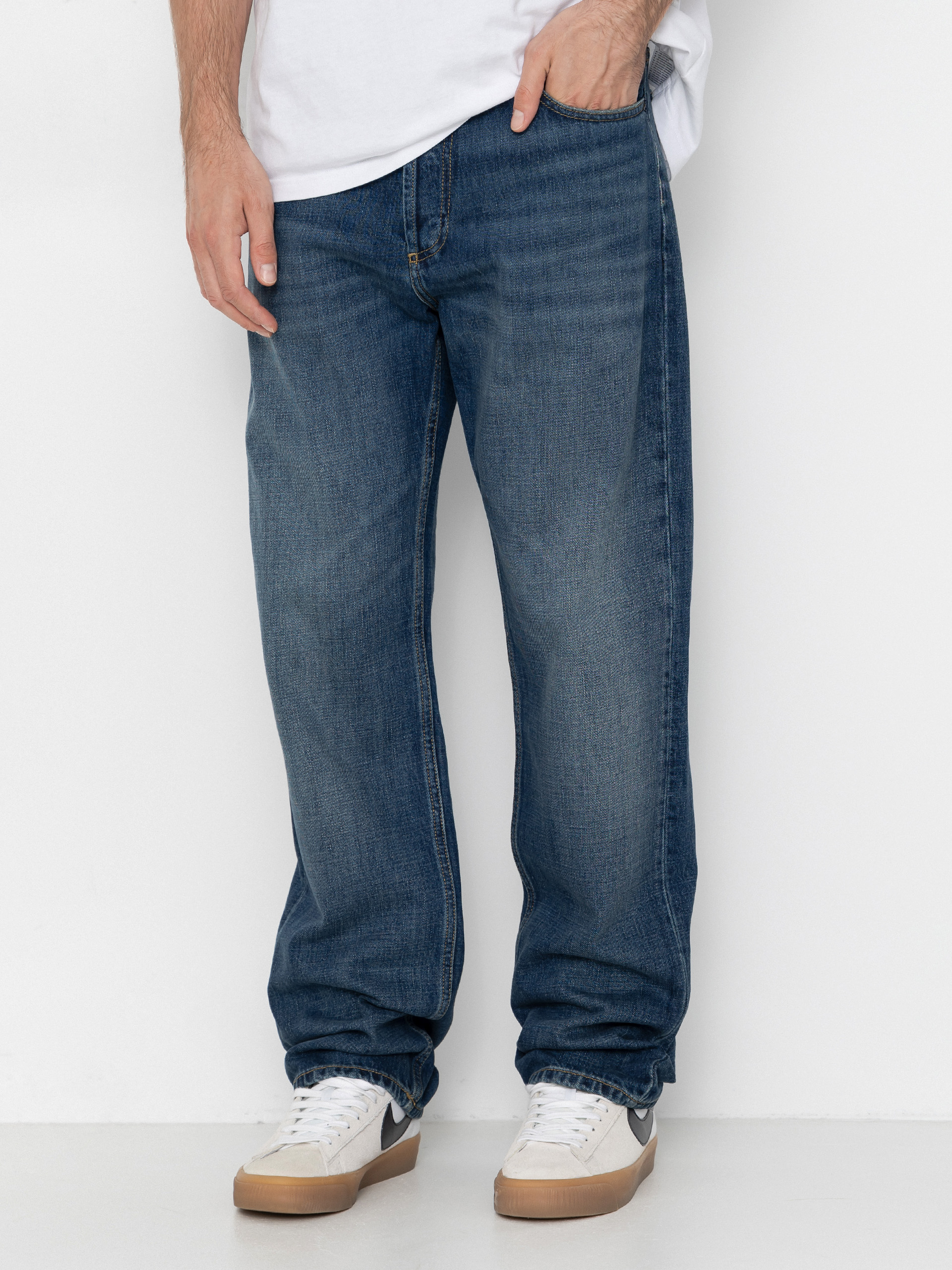 Pantaloni Carhartt WIP Marlow (blue/dark used wash)