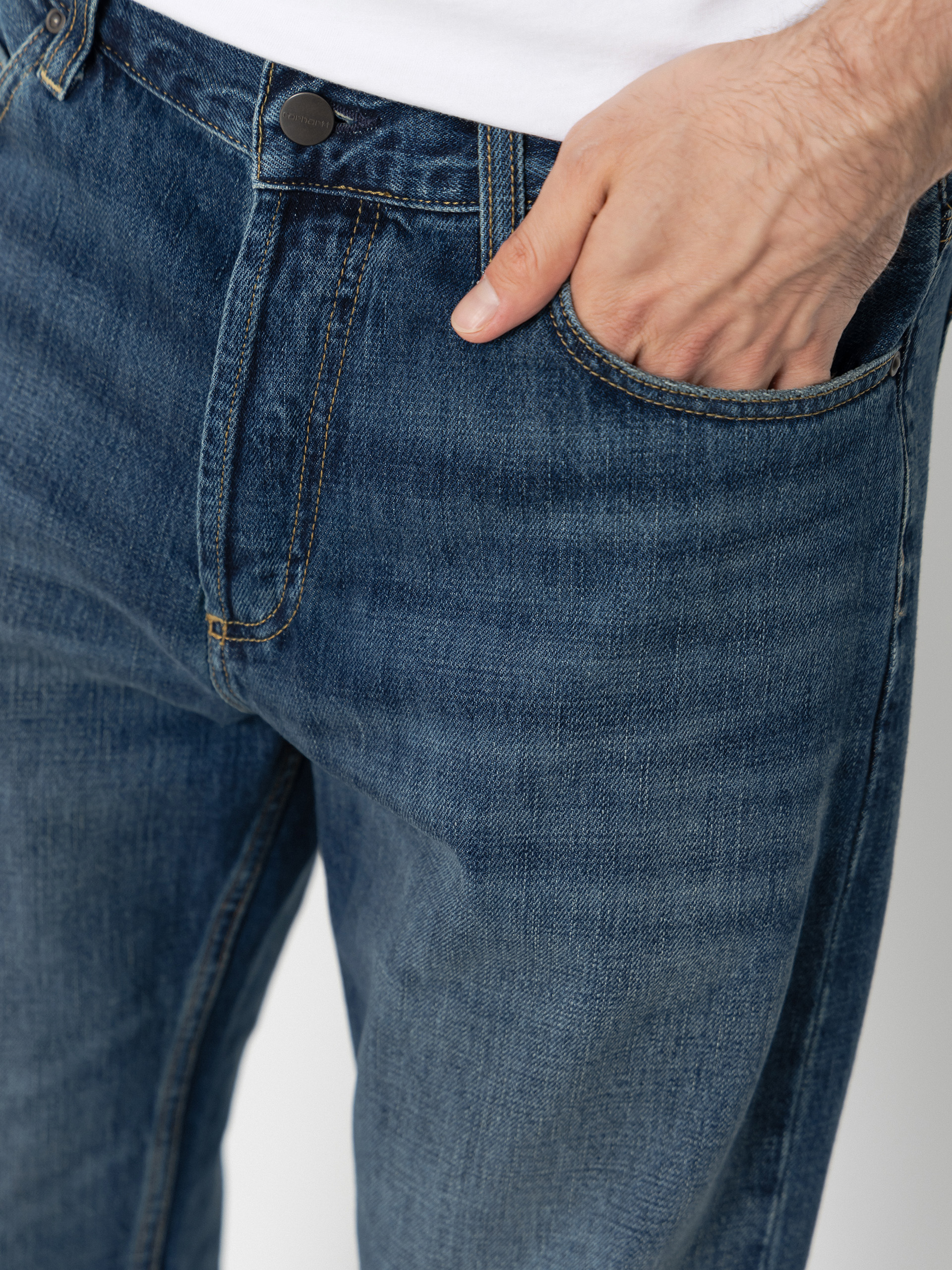 Pantaloni Carhartt WIP Marlow (blue/dark used wash)