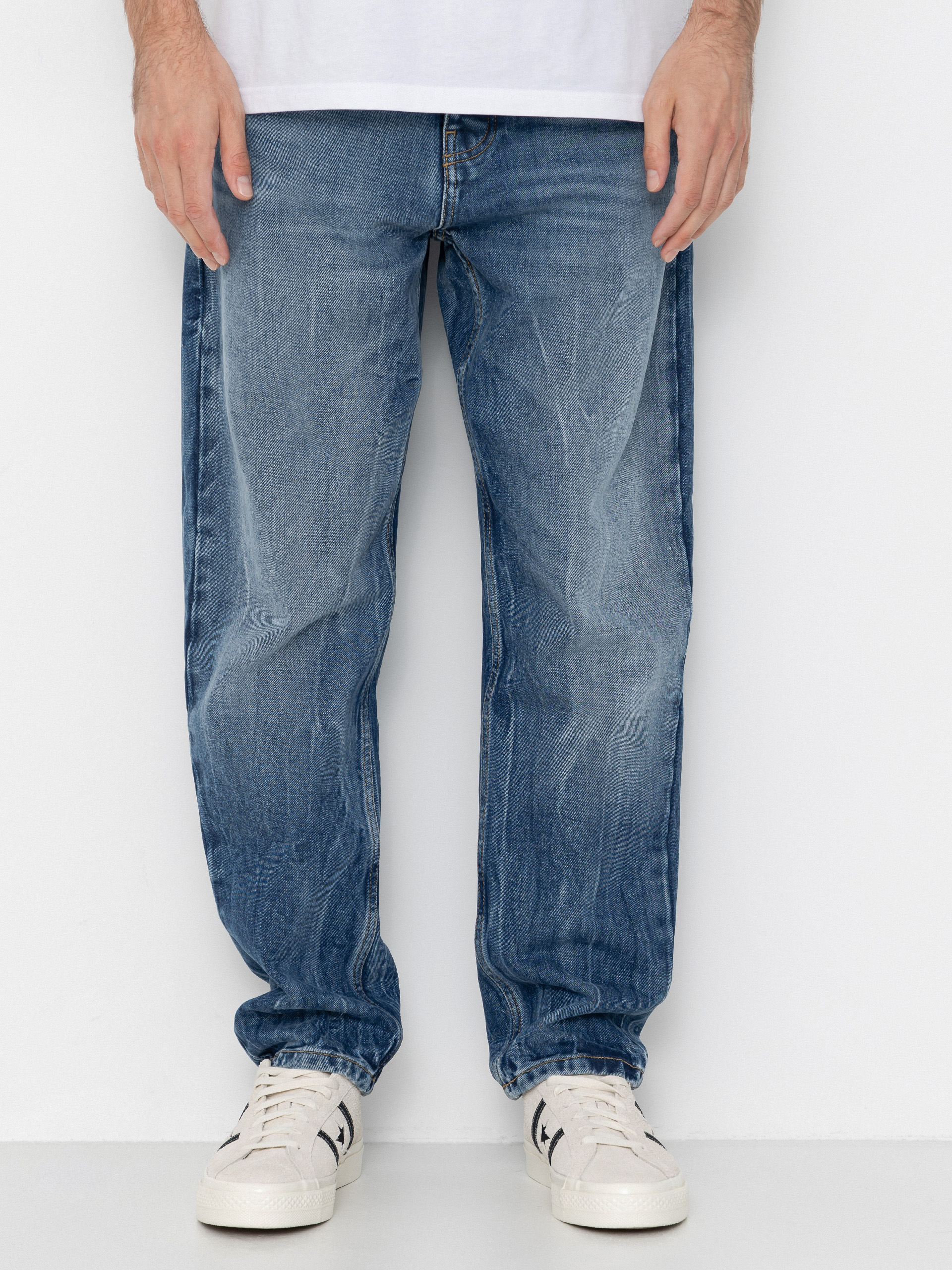 Pantaloni Carhartt WIP Newel (blue/marble used wash)
