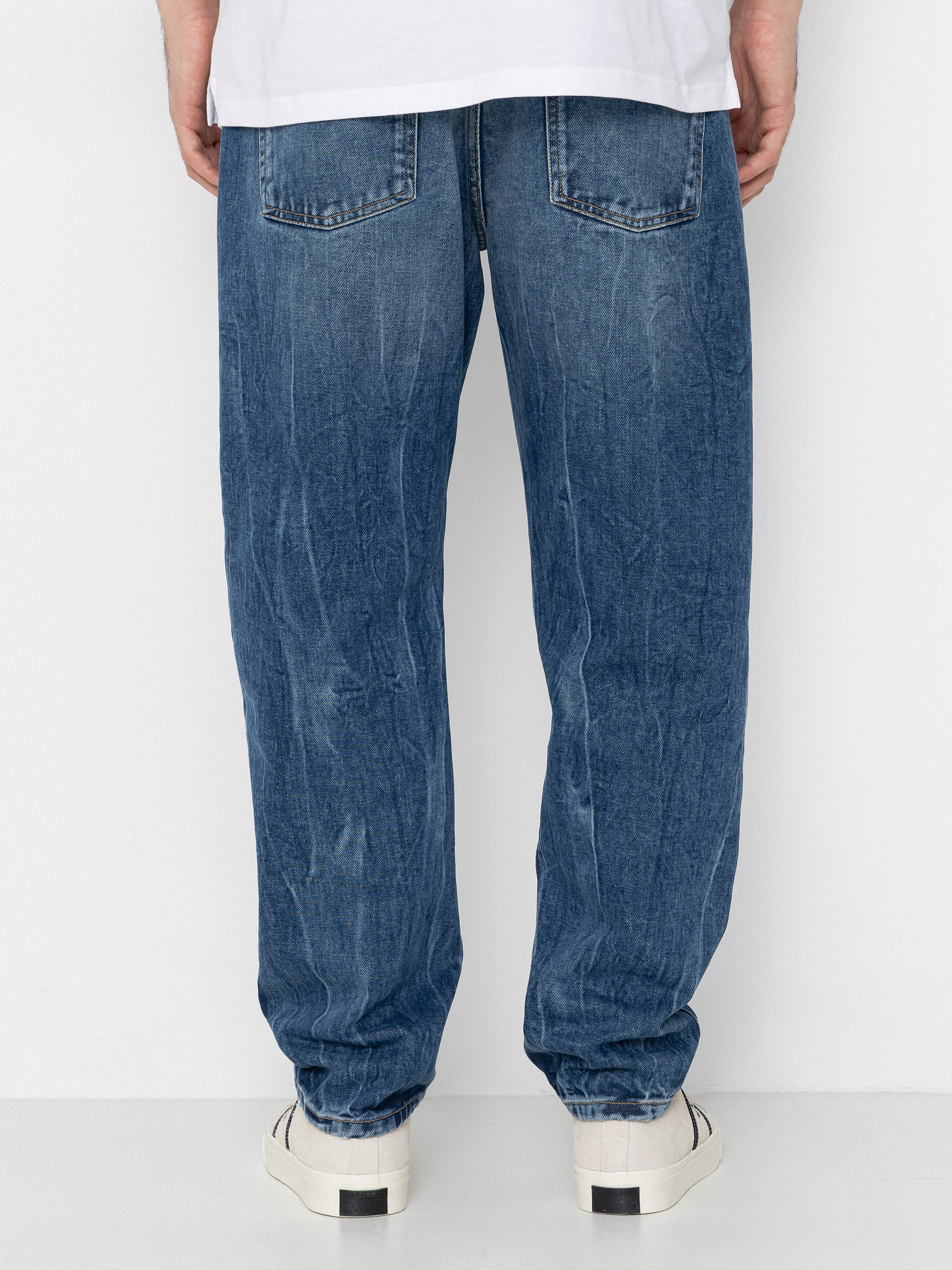 Pantaloni Carhartt WIP Newel (blue/marble used wash)
