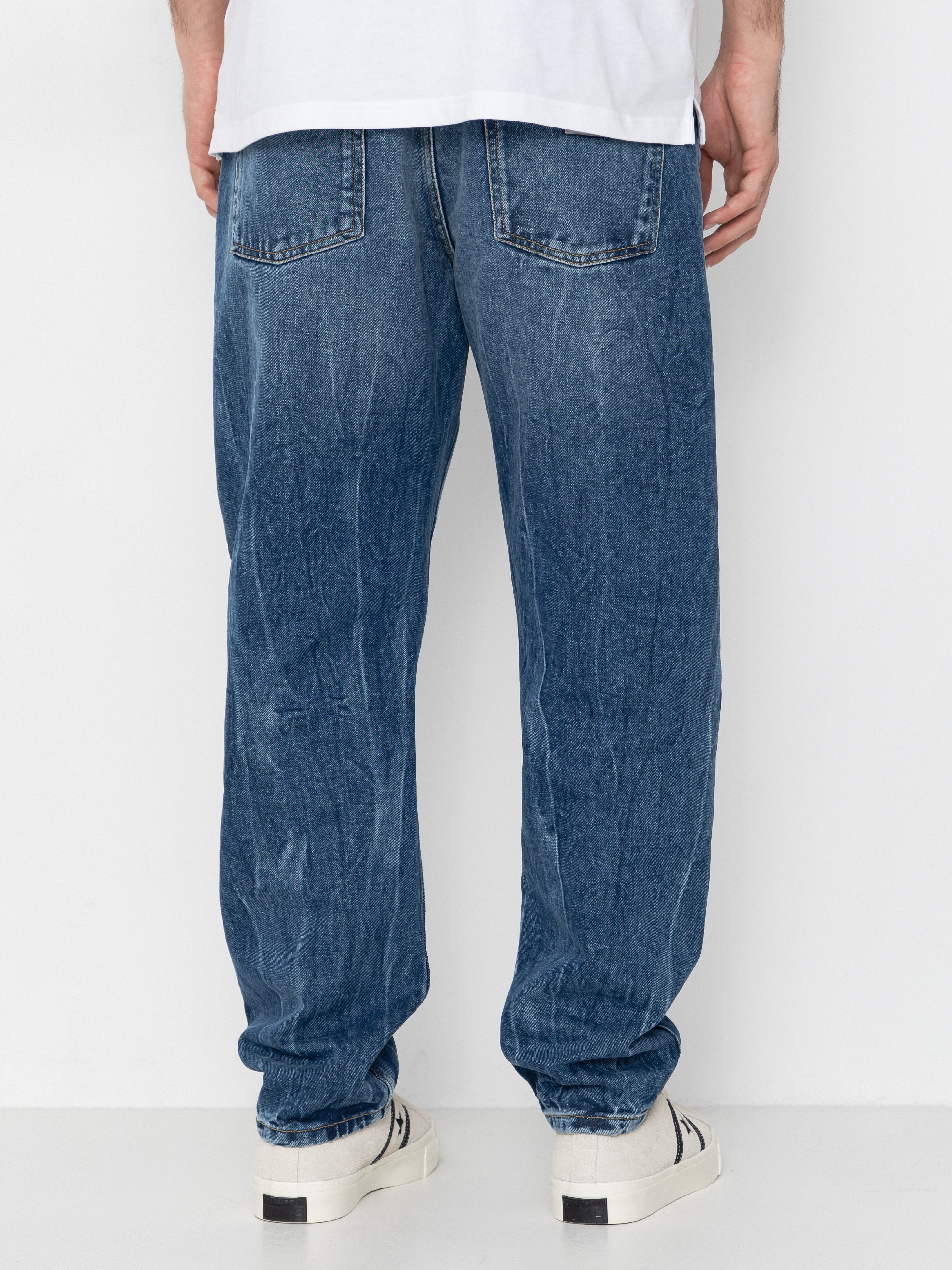 Pantaloni Carhartt WIP Newel (blue/marble used wash)