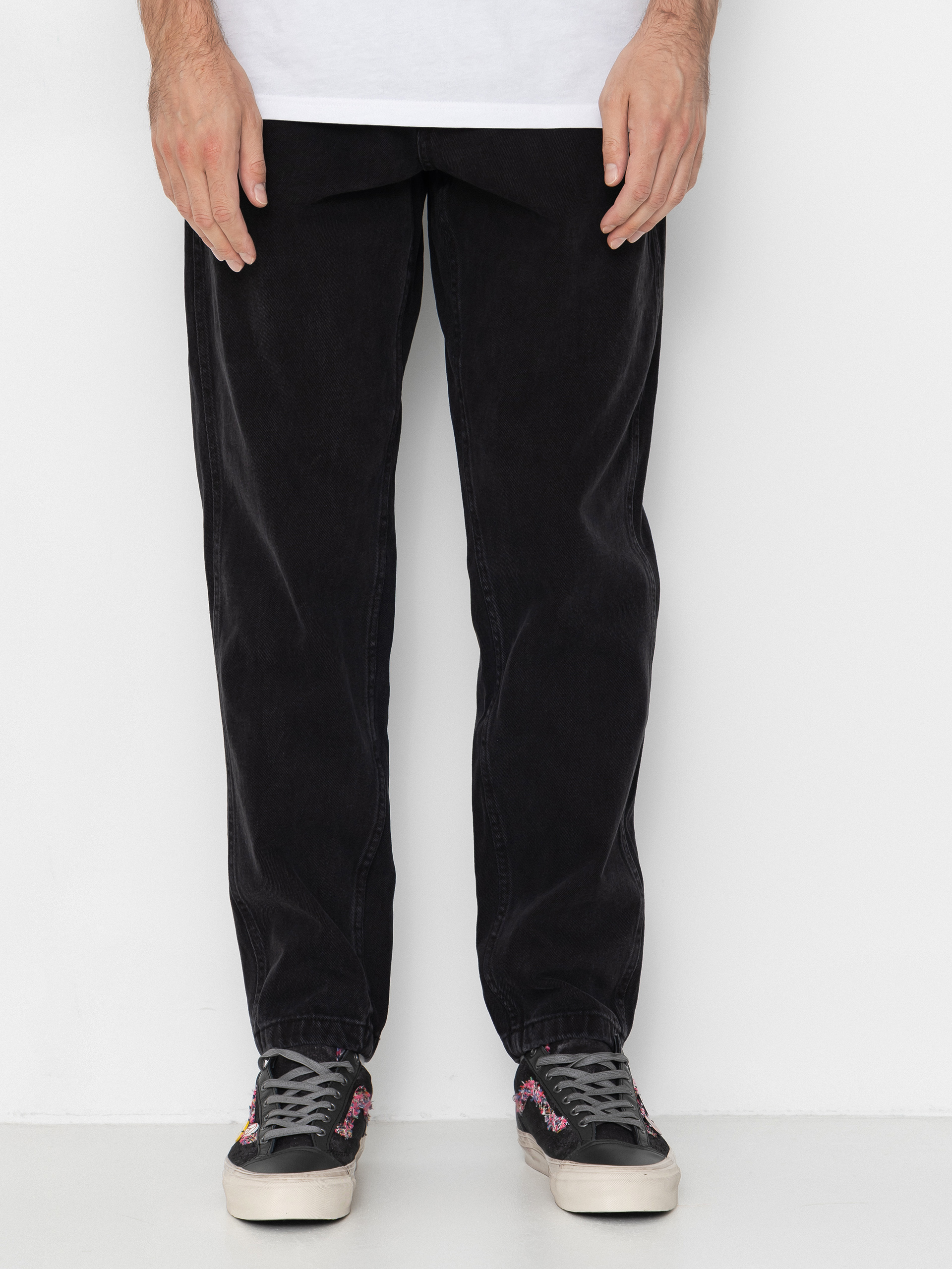 Pantaloni Karl Kani Small Signature Tapered Five Pocket Denim (black)