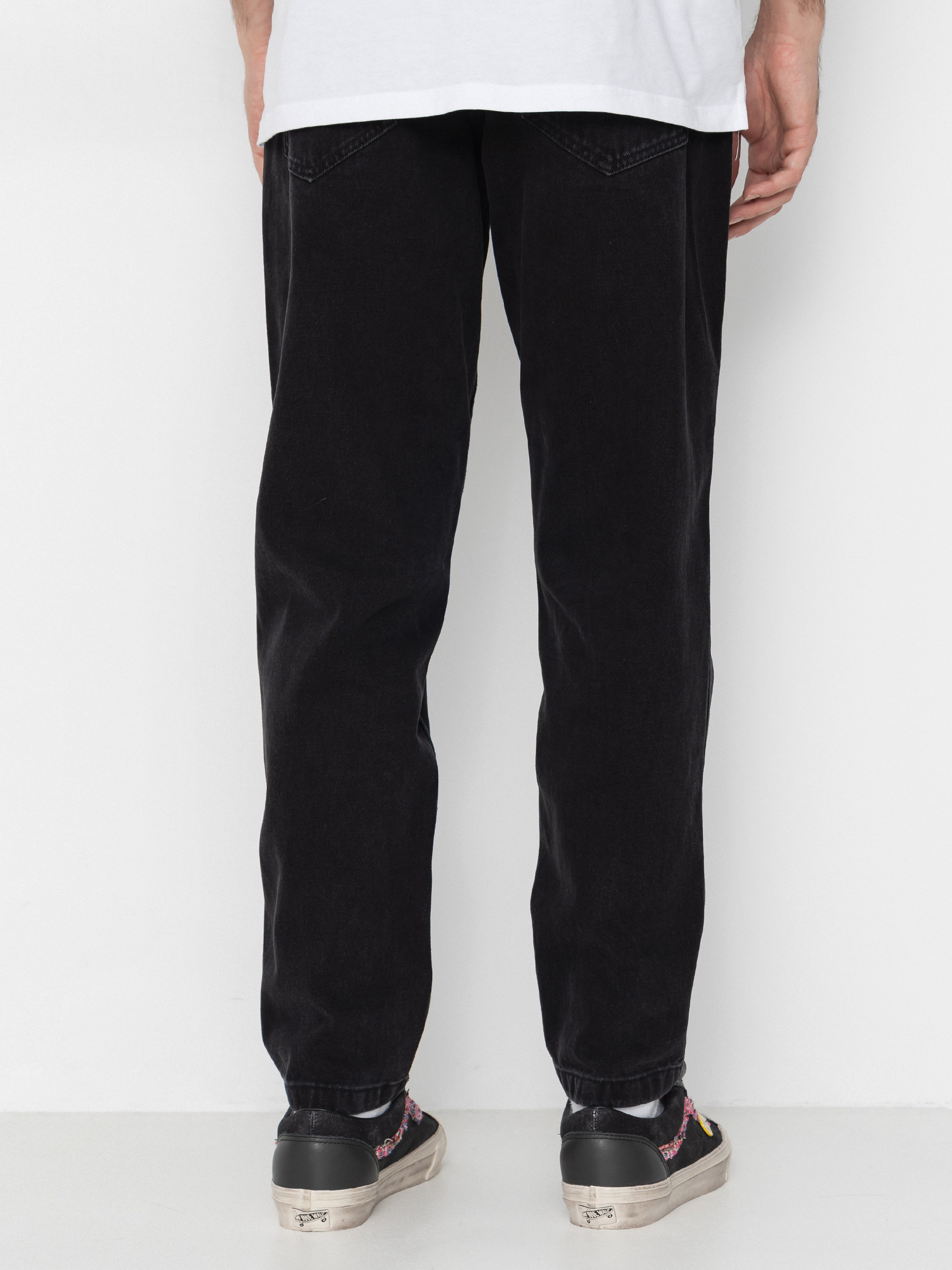 Pantaloni Karl Kani Small Signature Tapered Five Pocket Denim (black)