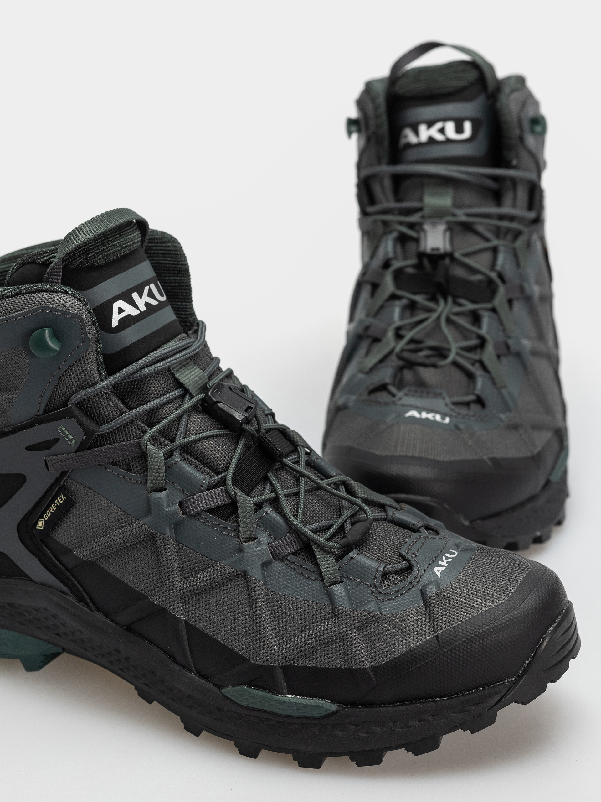 Pantofi AKU Rocket Mid GTX (grey/green)