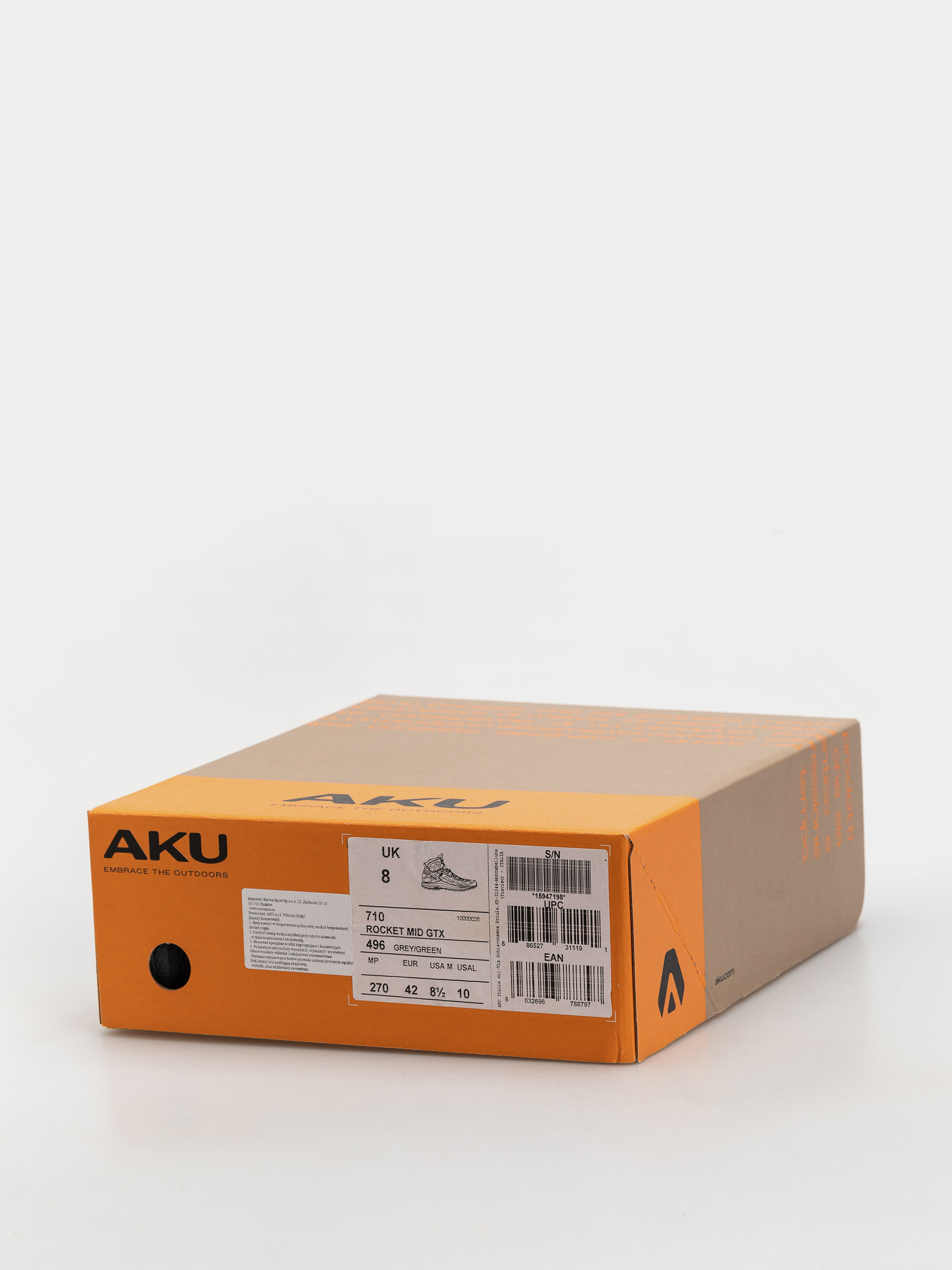 Pantofi AKU Rocket Mid GTX (grey/green)