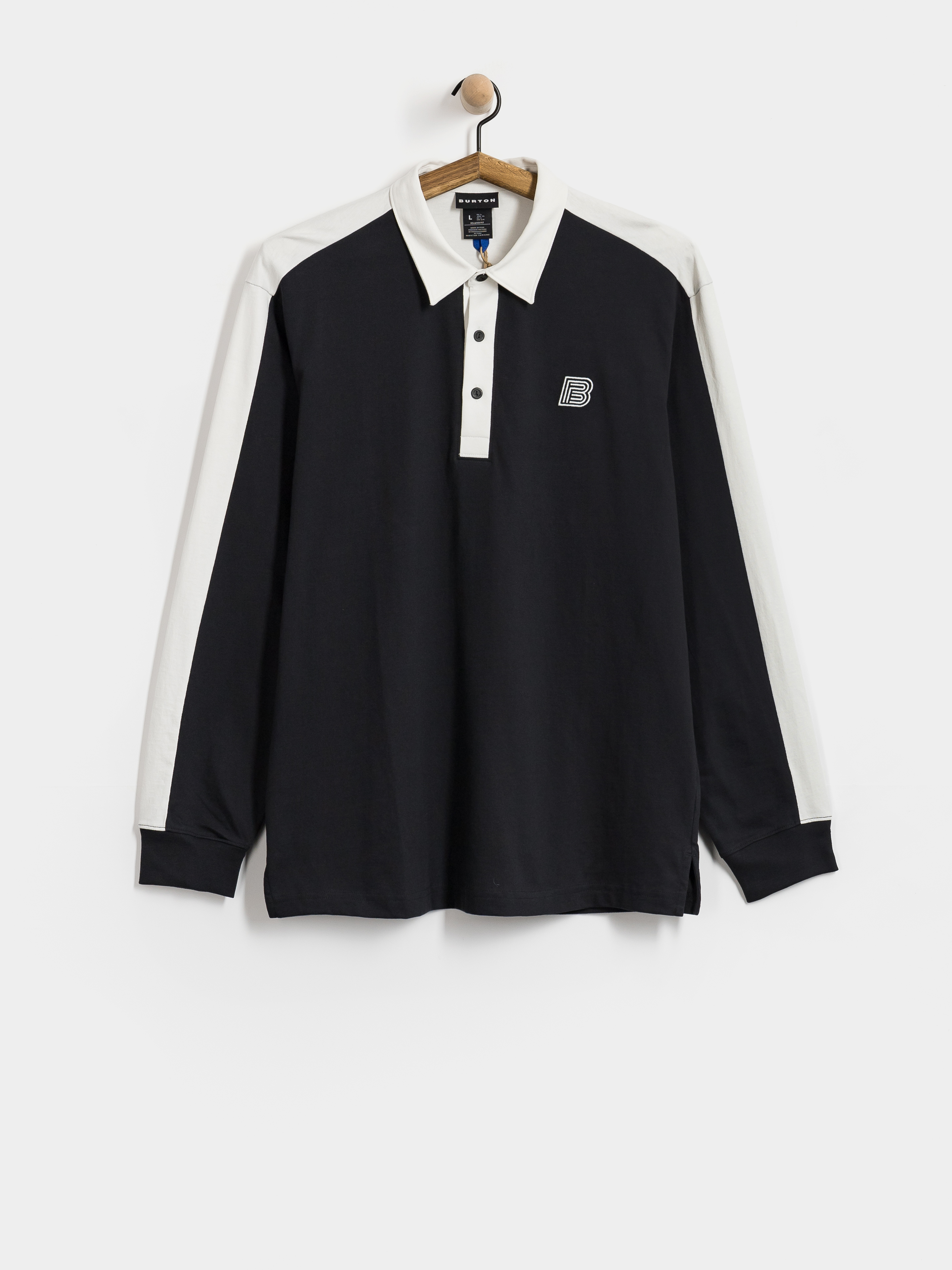 Longsleeve Burton X Zeb Rugby (true black/stout white)
