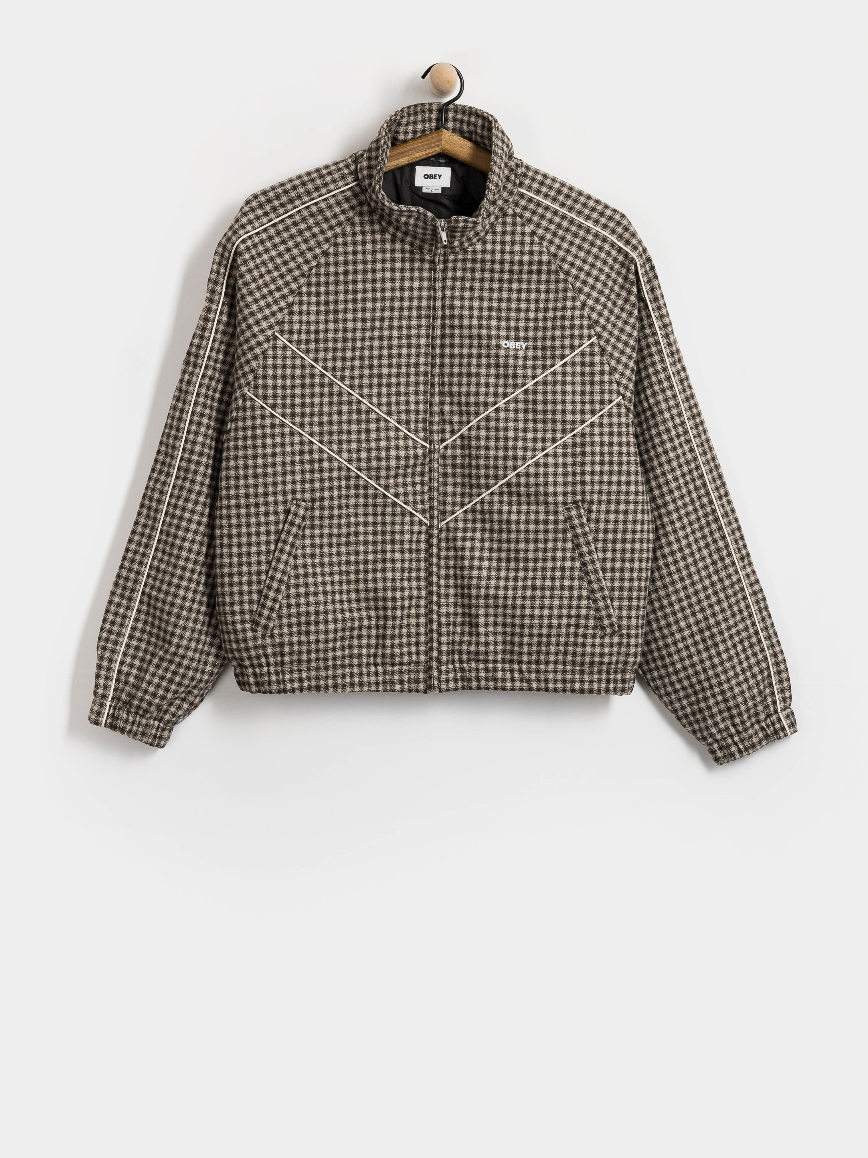 Geacă OBEY Leisure Training (abbey stone plaid)