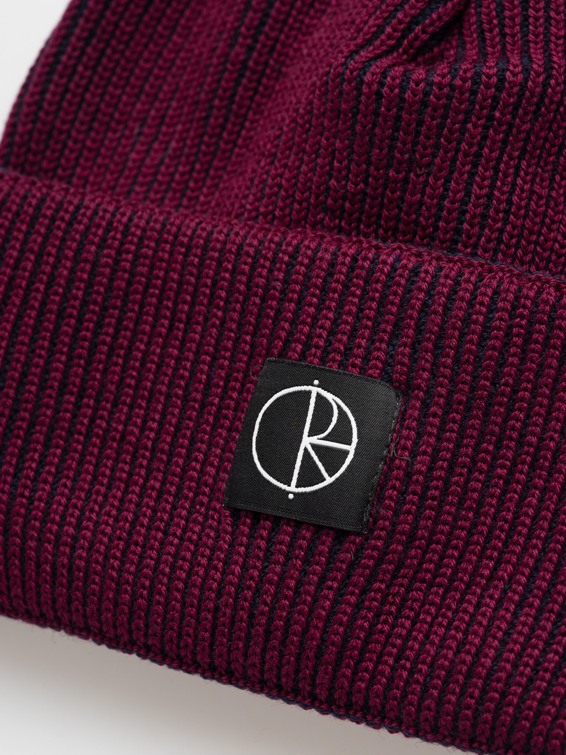 Căciulă Polar Skate Lines Merino (wine/navy)