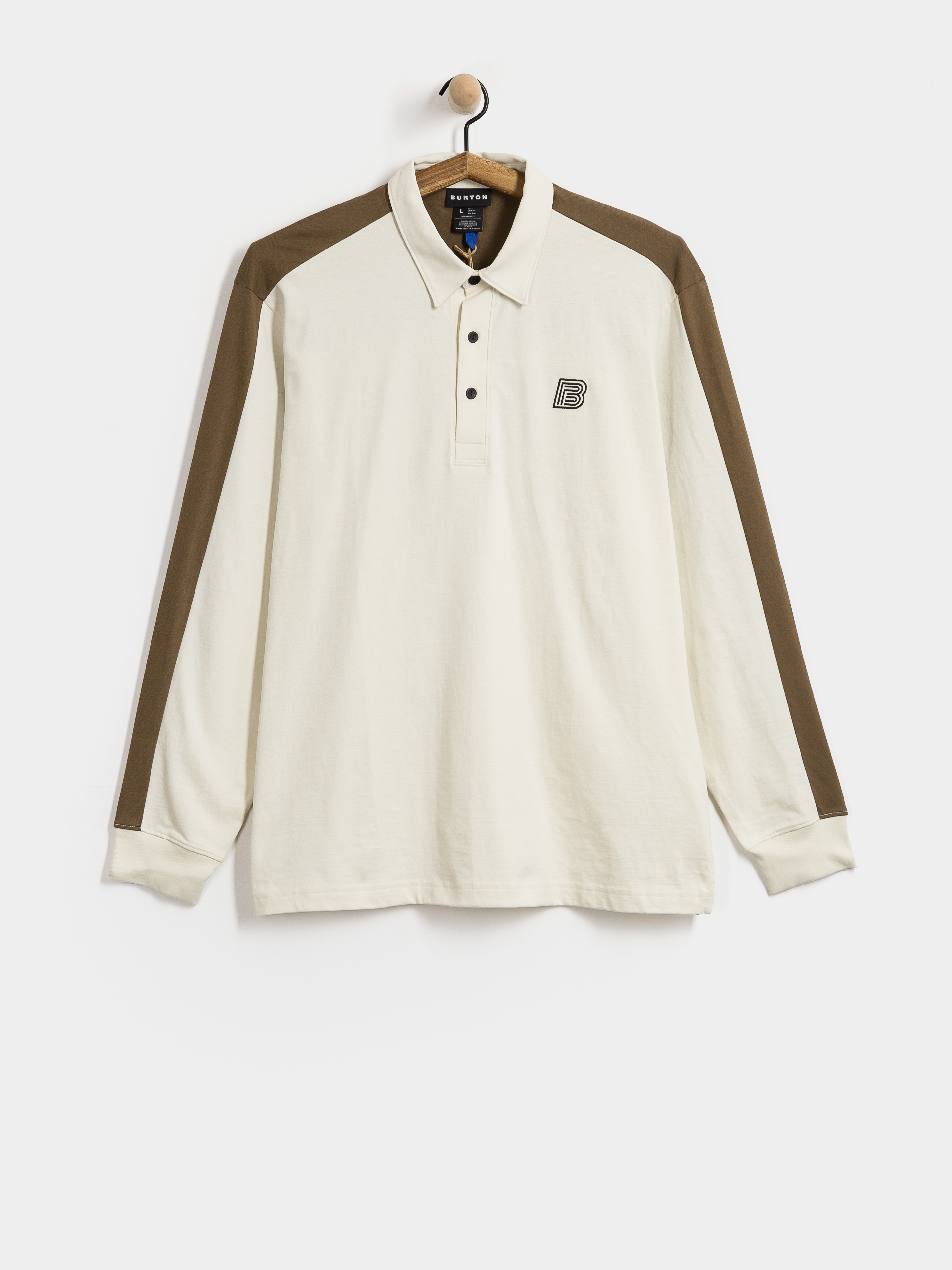Longsleeve Burton X Zeb Rugby (lunar sand/earth ship brown)