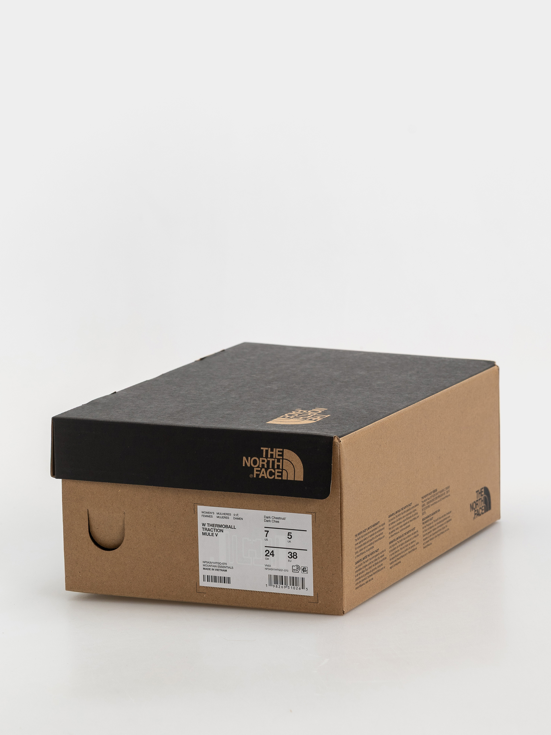 Pantofi The North Face Thermoball Traction Mule V Wmn (dark chestnut/dark chestnut)