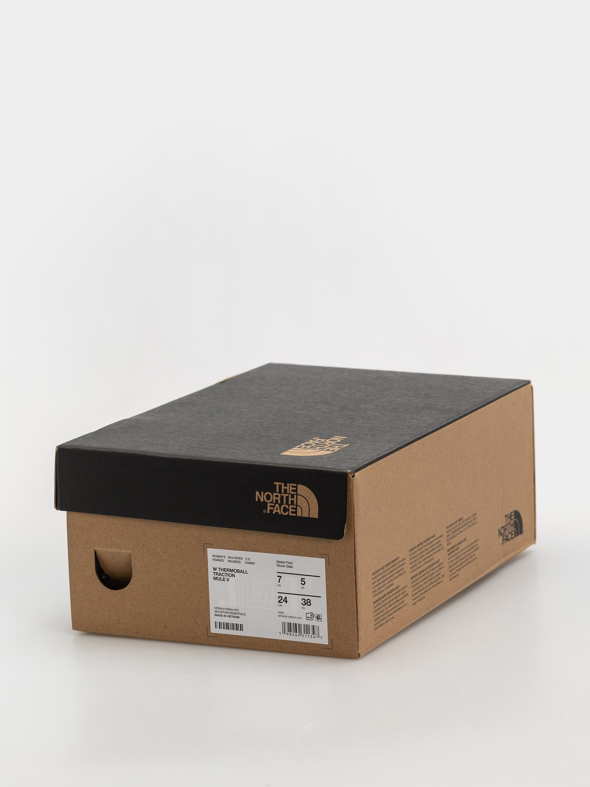 Pantofi The North Face Thermoball Traction Mule V Wmn (metal pink/stone slab)