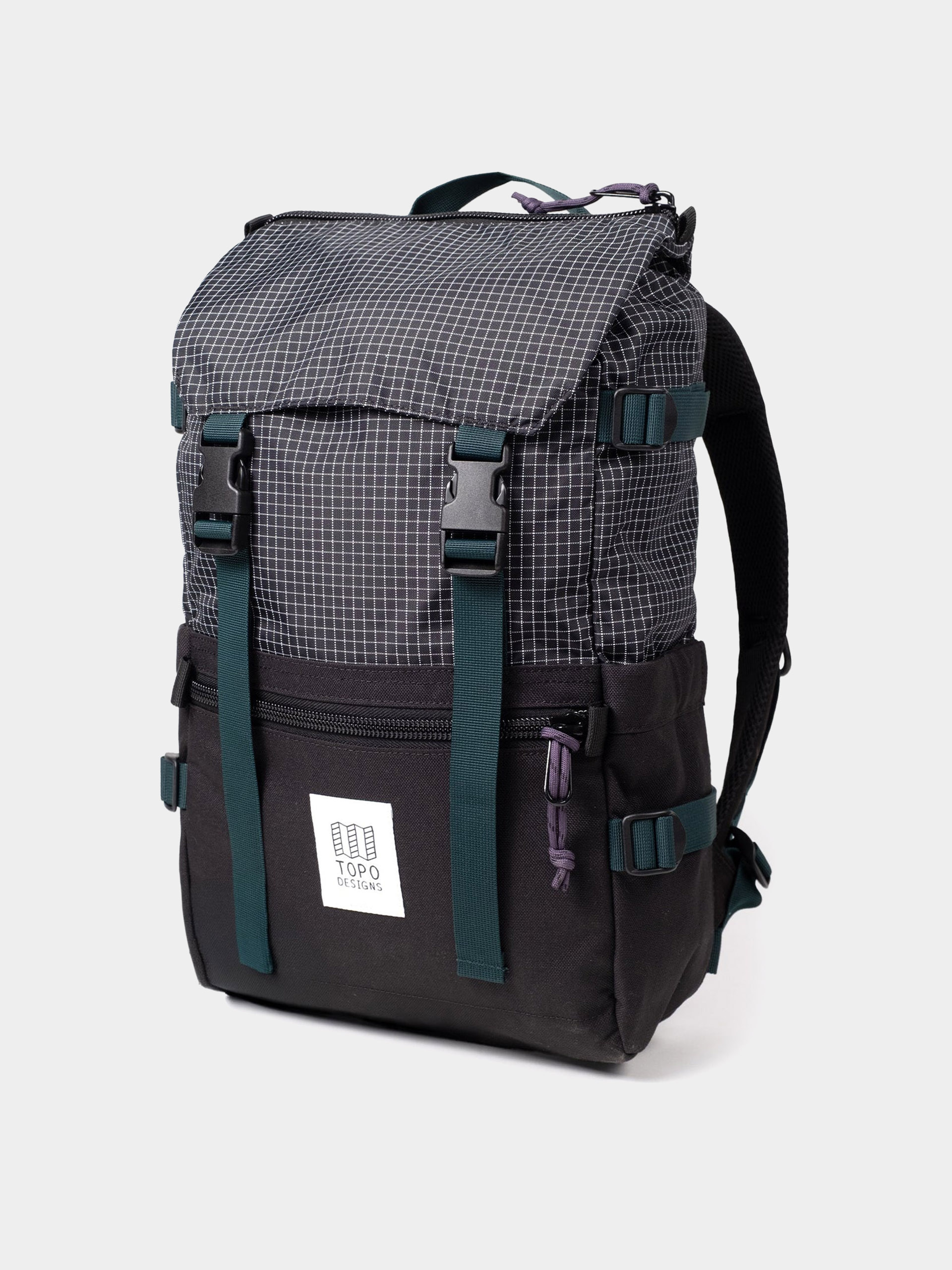 Rucsac Topo Designs Rover Pack Classic (black/grid)