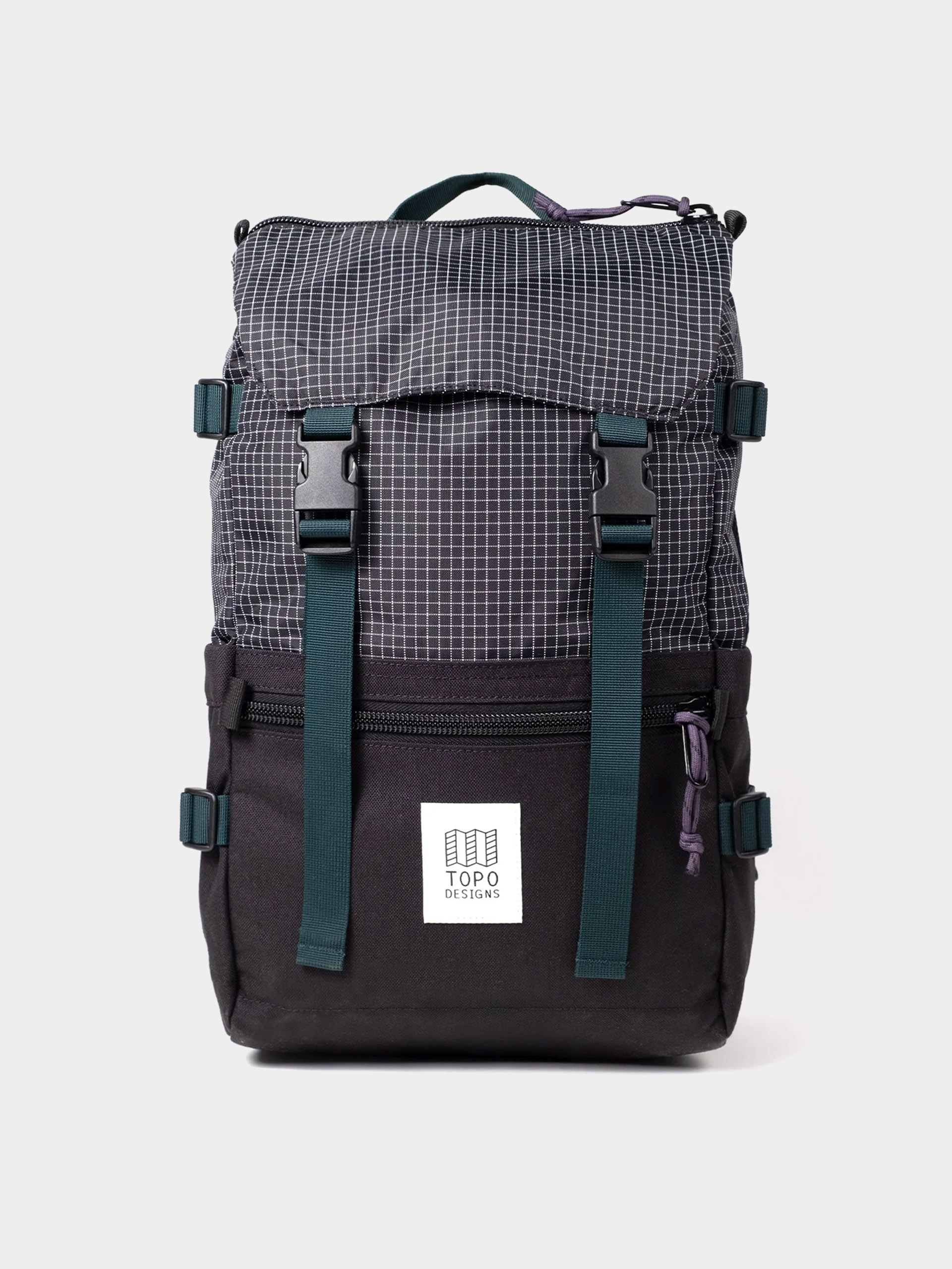 Rucsac Topo Designs Rover Pack Classic (black/grid)