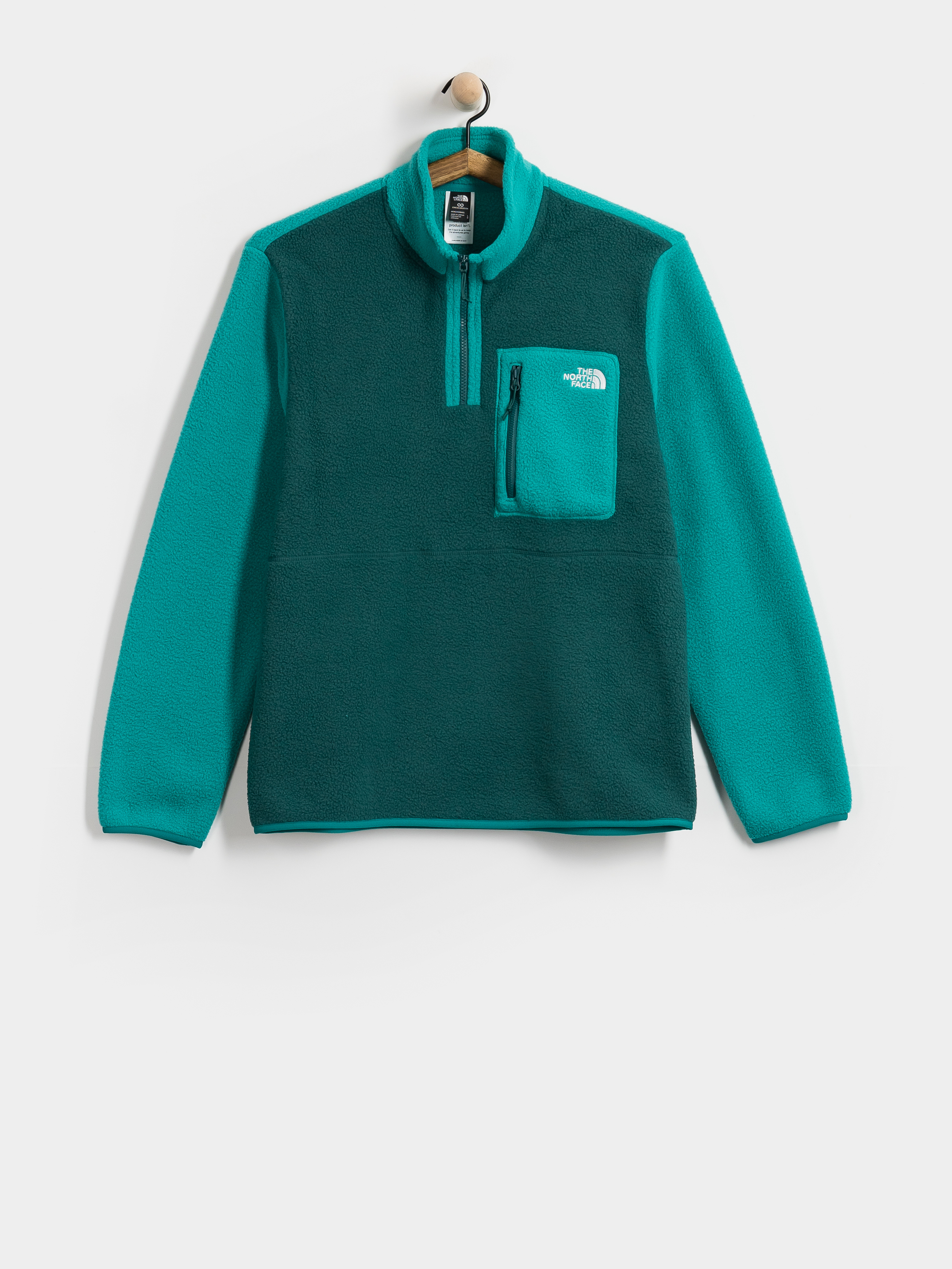 Hanorac din fleece The North Face Yumiori 1/4 Zip (pacific teal/restorativ)