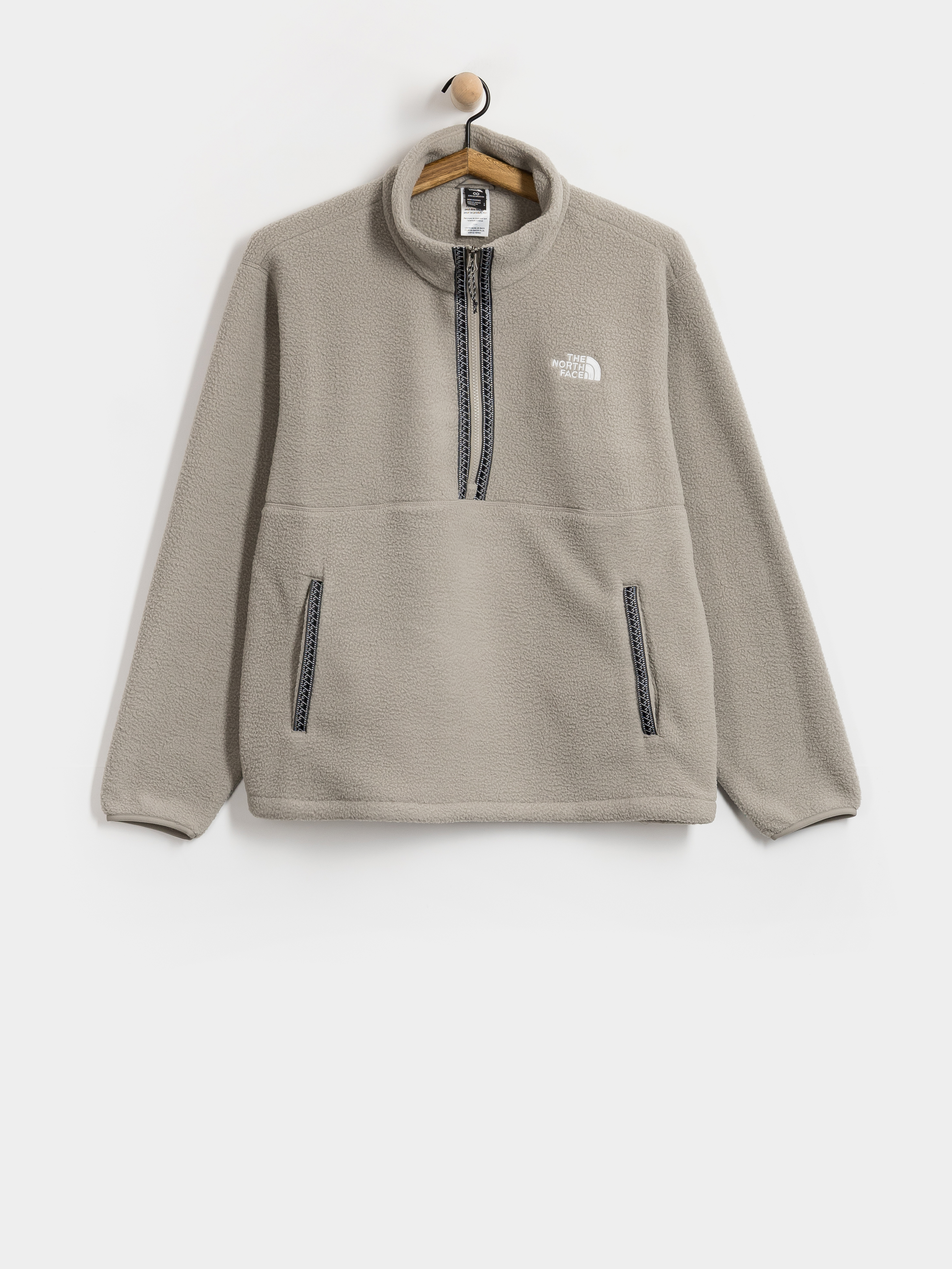 Hanorac din fleece The North Face Fleeski 1/4 Zip (stone slab)
