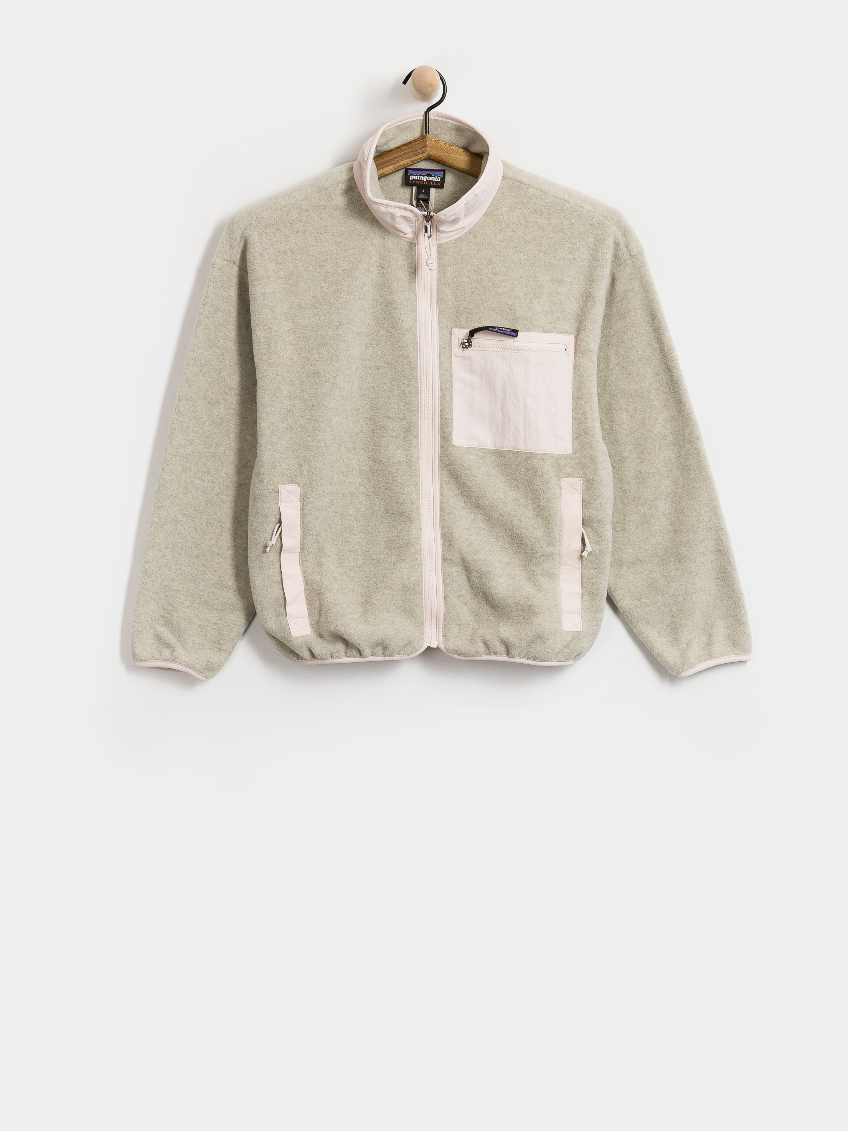 Geacă Patagonia Synch Wmn (oatmeal heather w/pink frost)