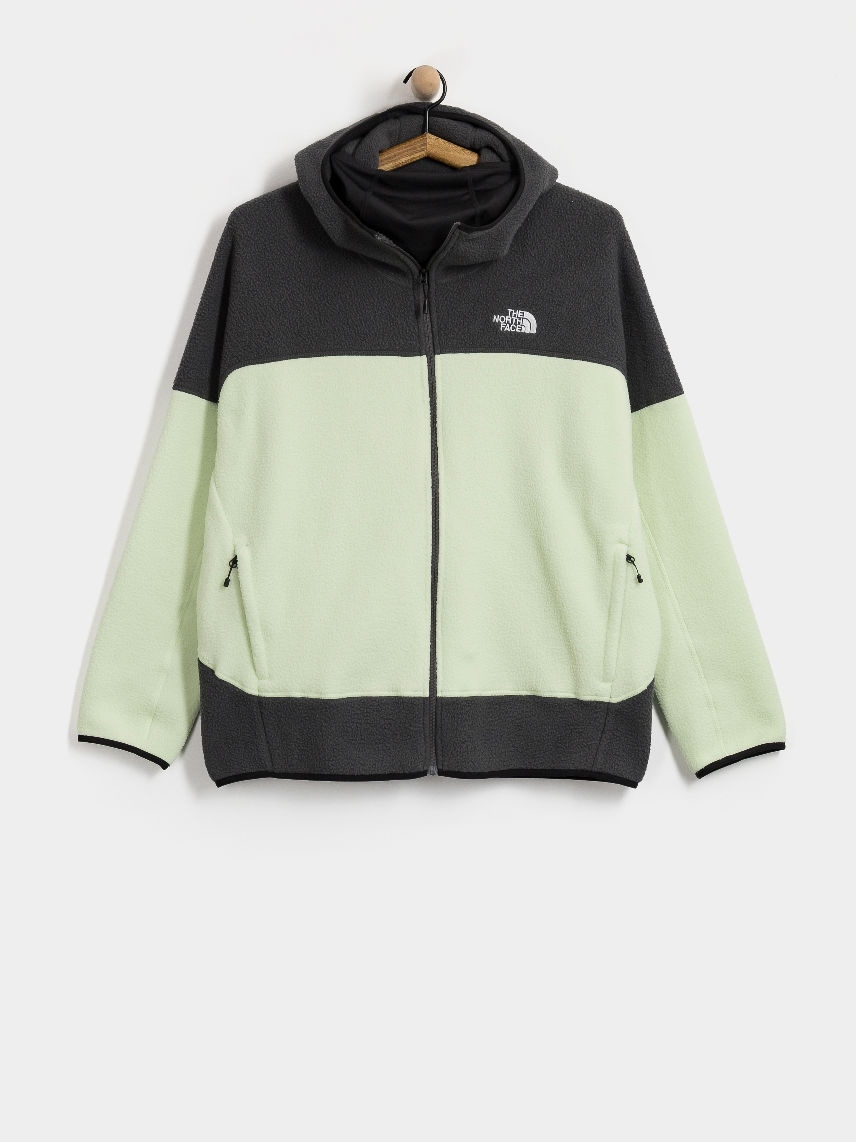 Hanorac The North Face Nse Full Zip Mask Fleece (calcified lime/anthraci)