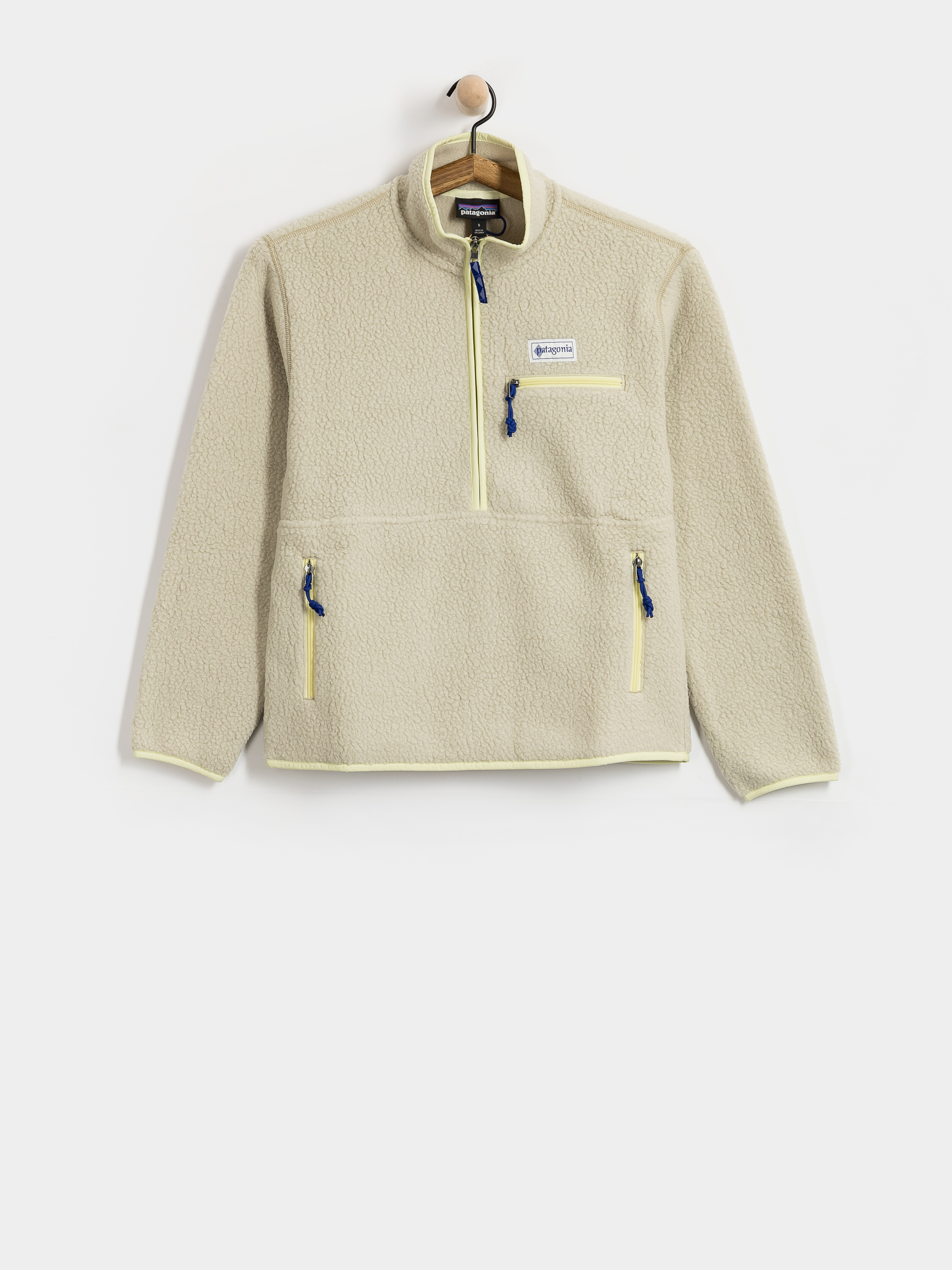 Pentru femei Hanorac din fleece Patagonia Retro Pile Marsupial (weathered stone)