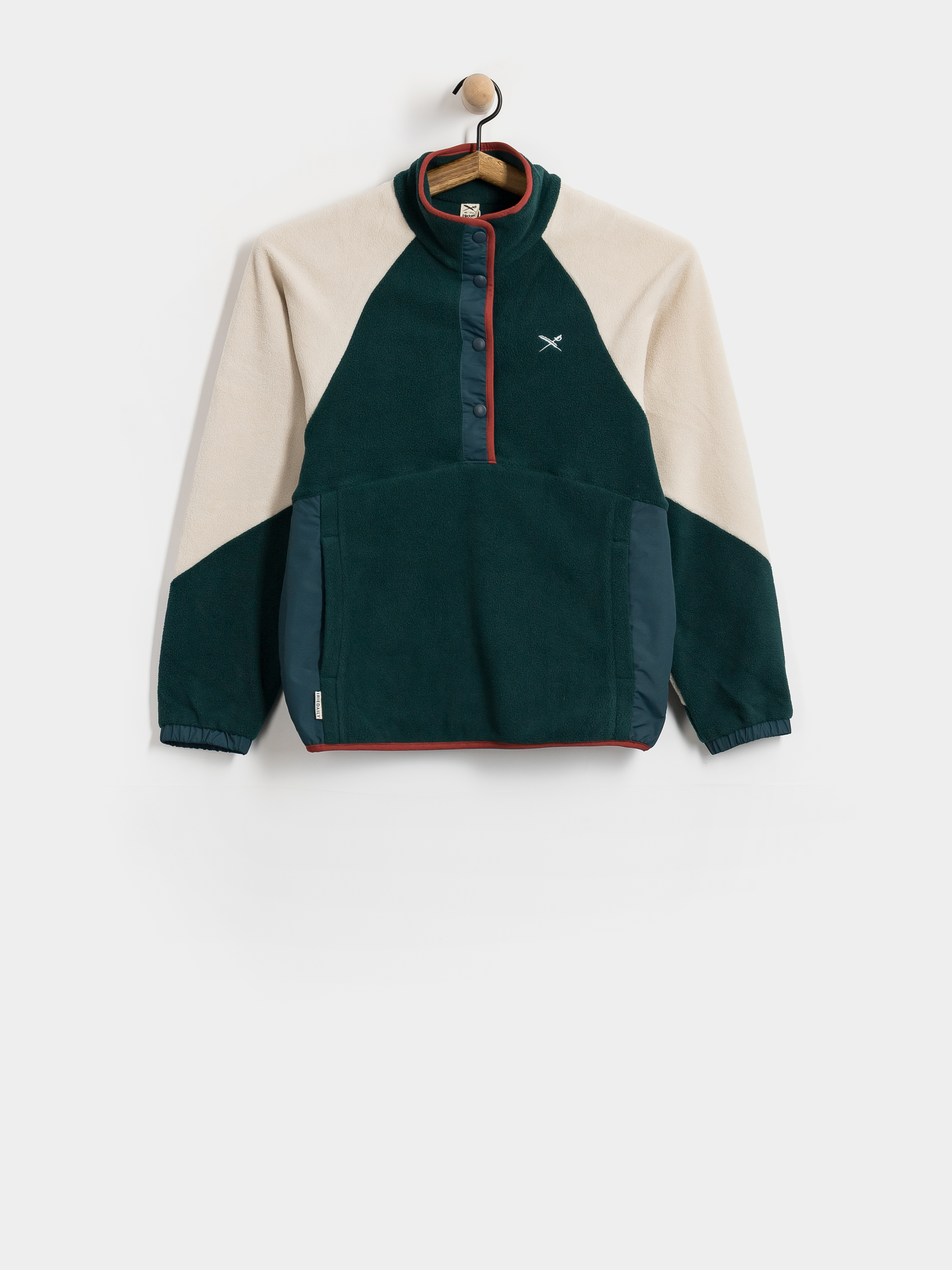 Hanorac din fleece Iriedaily Holina Mix Troyer Wmn (dark teal)