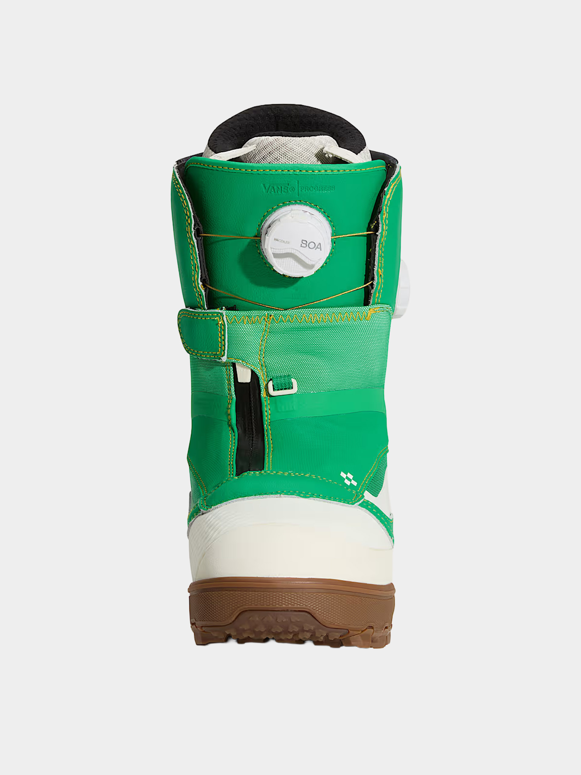 Pentru femei Încălțăminte pentru snowboard Vans The Progress (green/yellow)