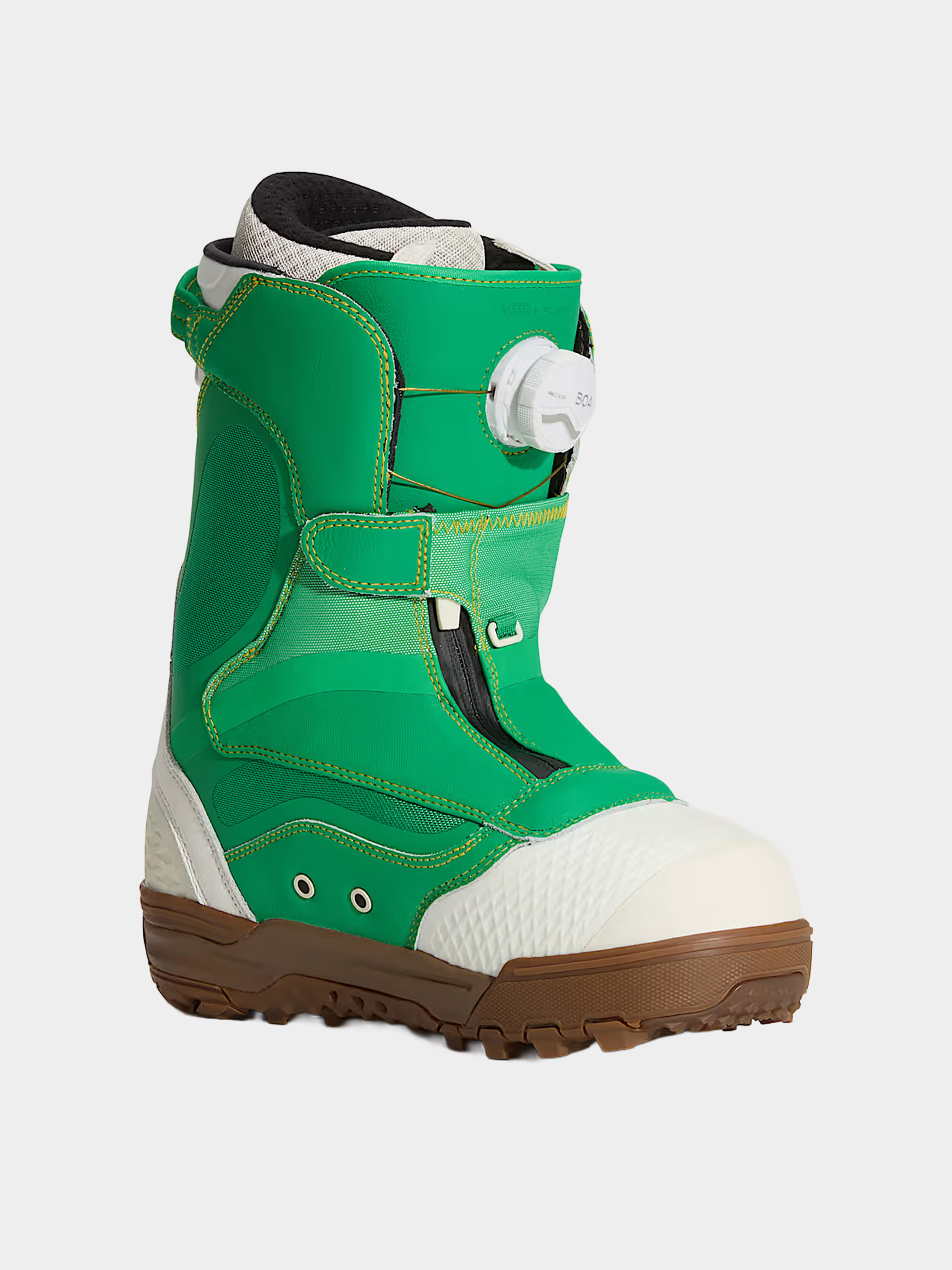 Pentru femei Încălțăminte pentru snowboard Vans The Progress (green/yellow)